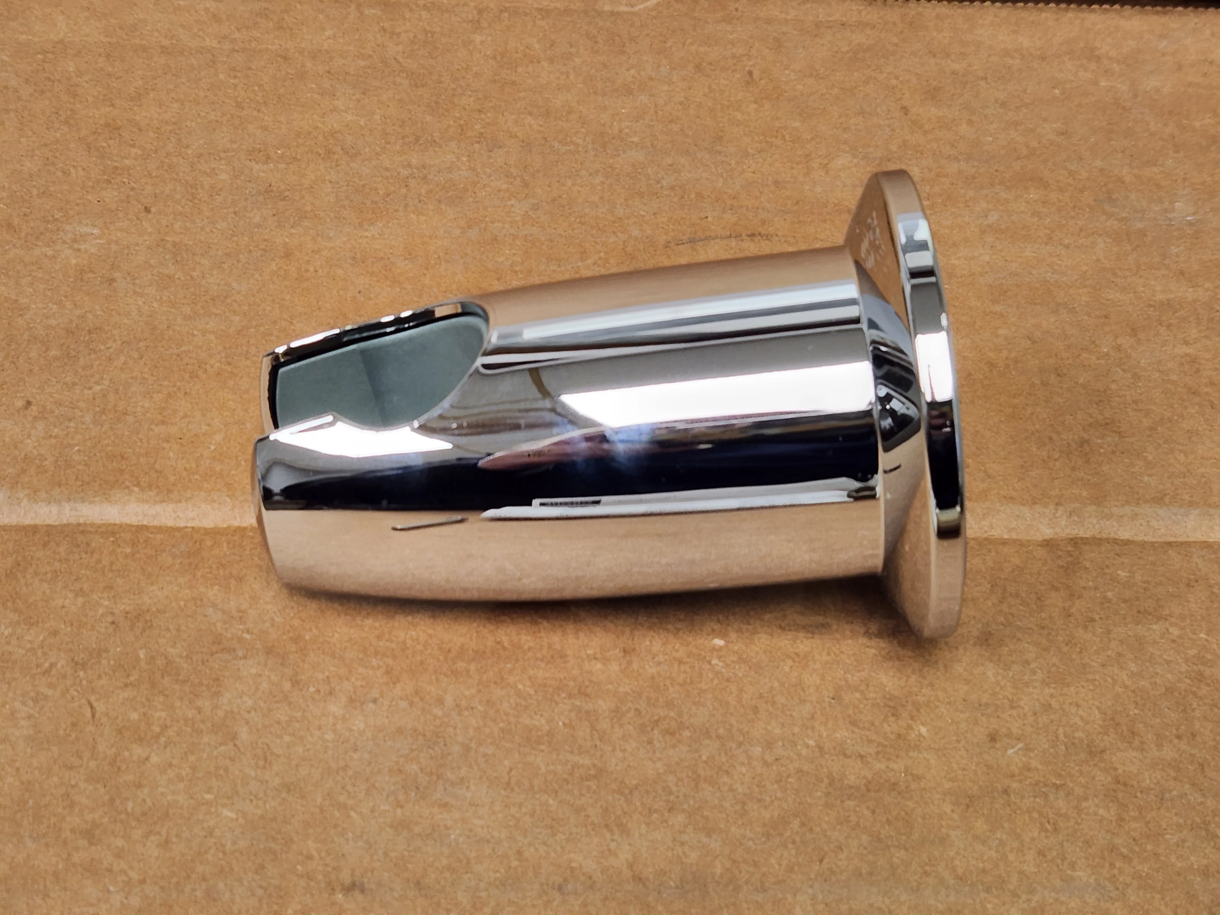 Movario 1/2" NPT Threaded Wall Union With Hand Shower Holder; Chrome - Image 3