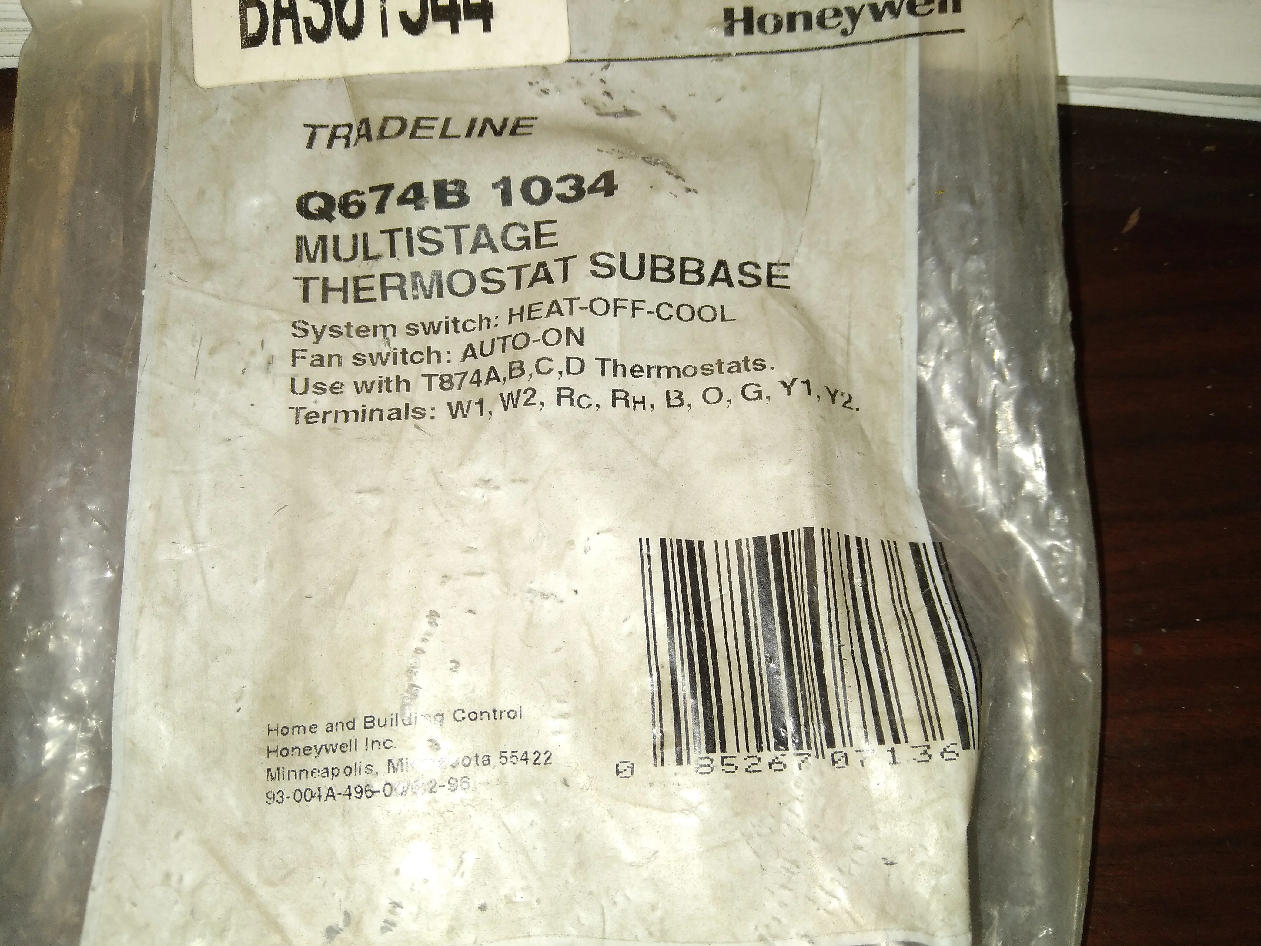Multistage Thermostat Subbase - Image 4