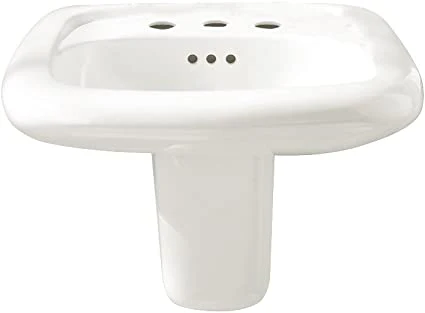 Murro Wall-Hung 3 Hole Bathroom Sink/Less Shroud