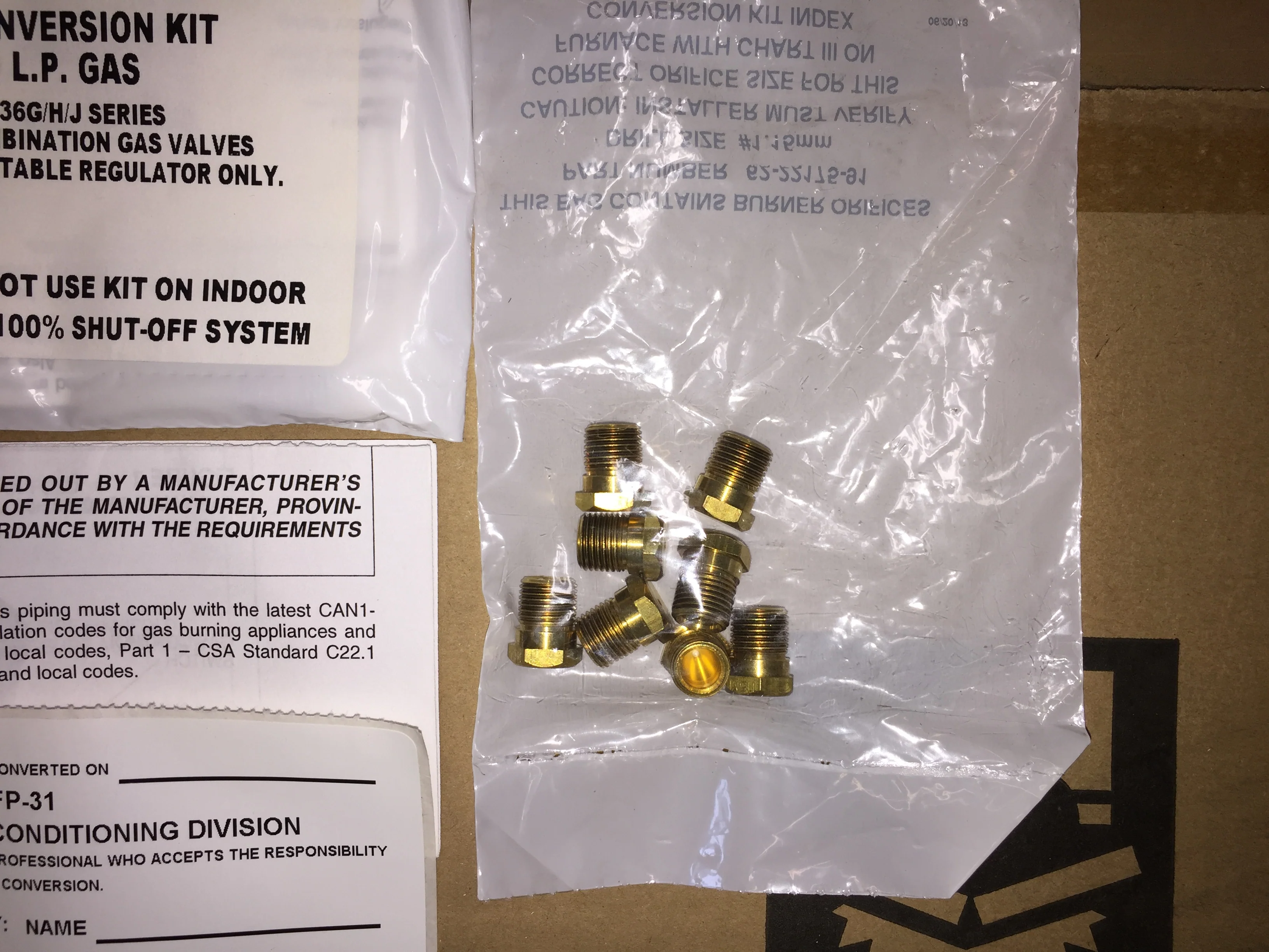 Nat to LP Conversion Kit - Image 2