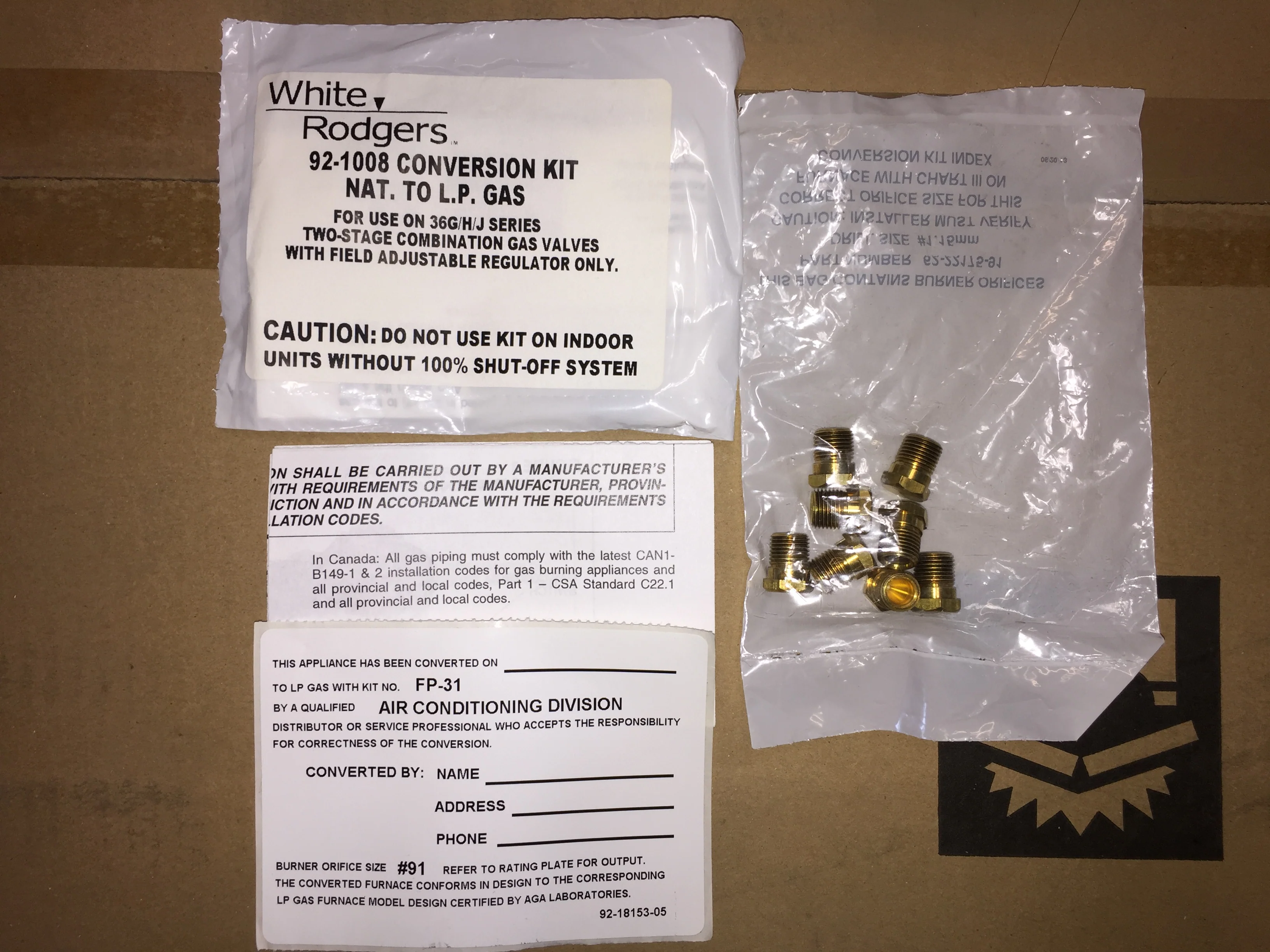Nat to LP Conversion Kit - Image 5