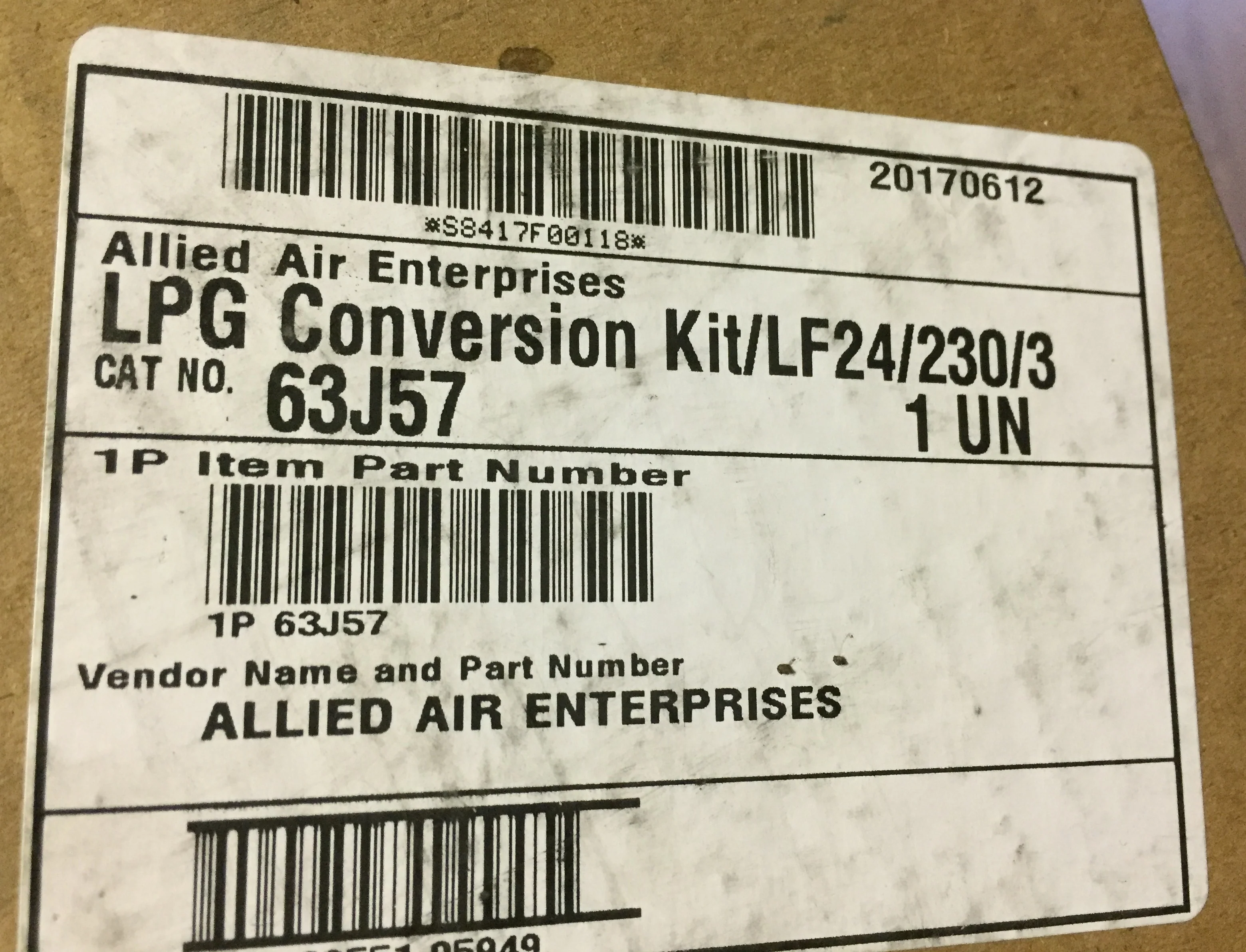 Natural To LP Conversion Kit 63J57 Lf24/230/345Kb - Image 3