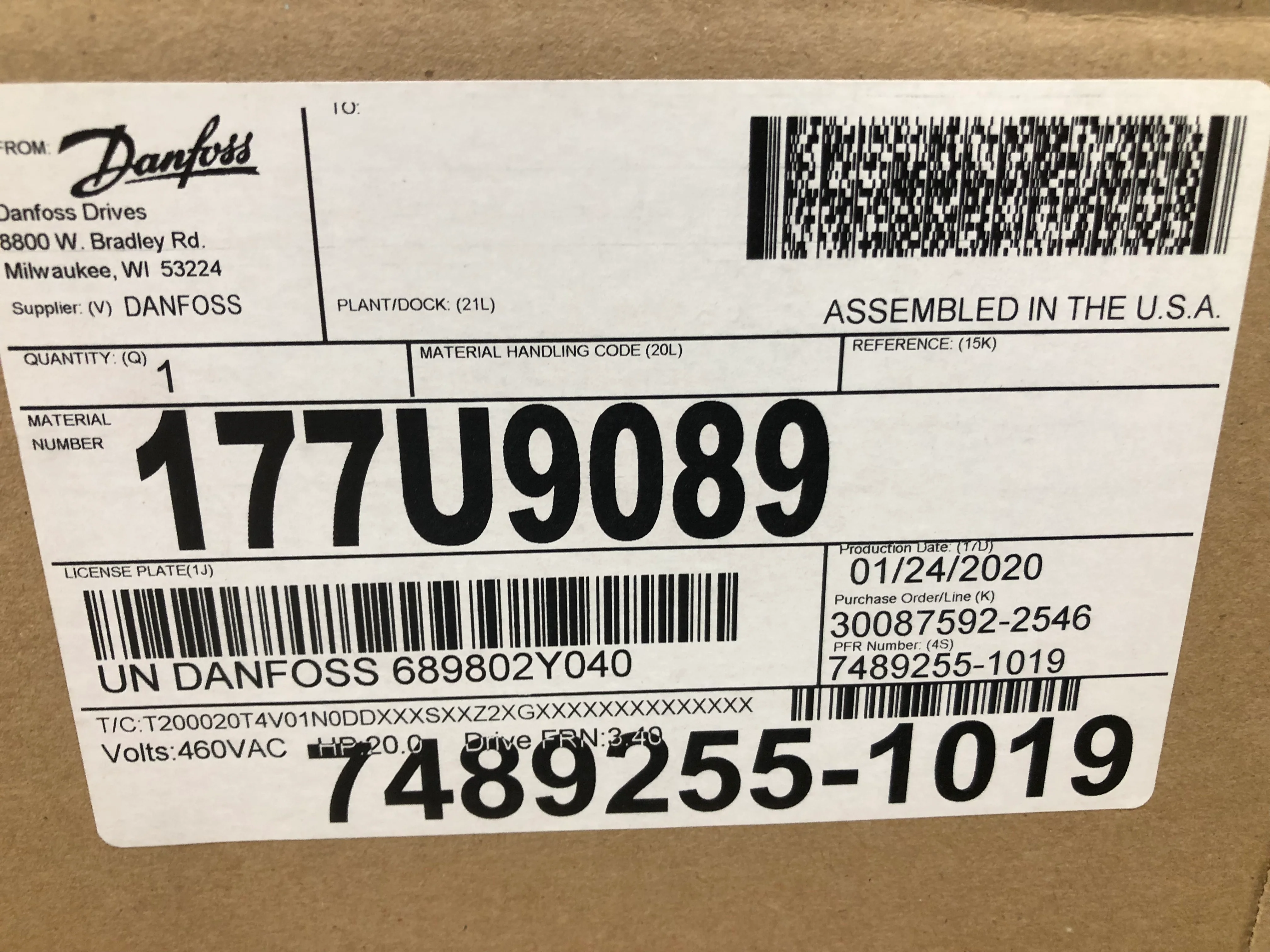 Nema 1 Vertical TR200 Series Variable Frequency Drive 460/50-60/3 - Image 4