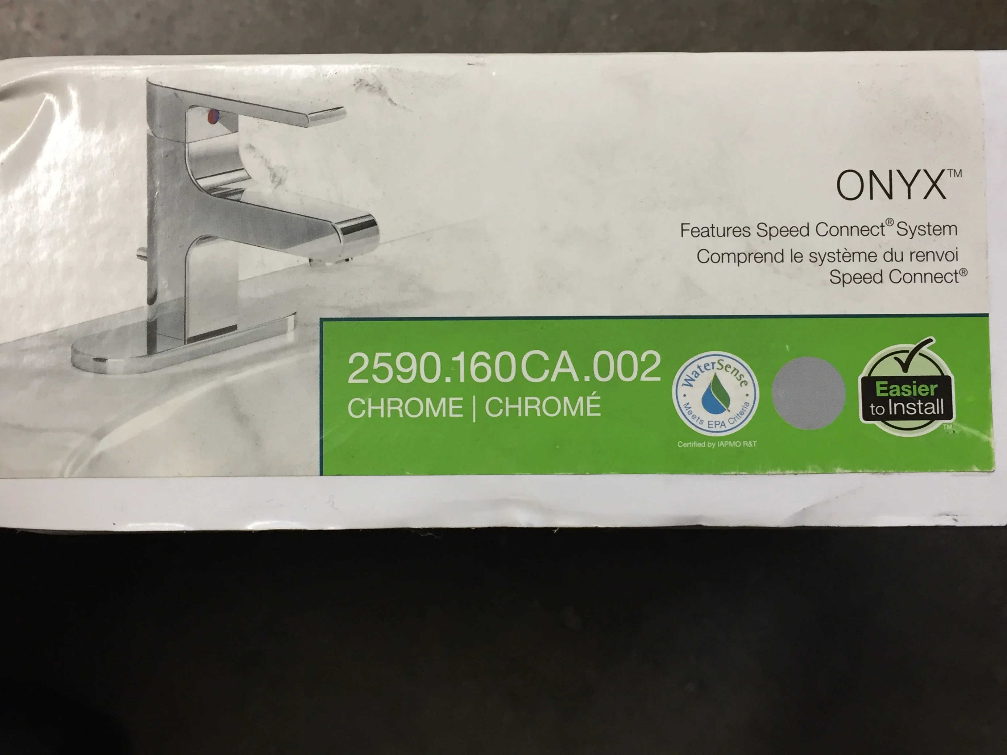 Onyx Monoblock Chrome Bathroom Faucet - Image 2