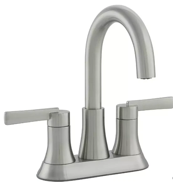 Orrs Two Handle Centerset Bathroom Sink Faucet , Brushed Nickel