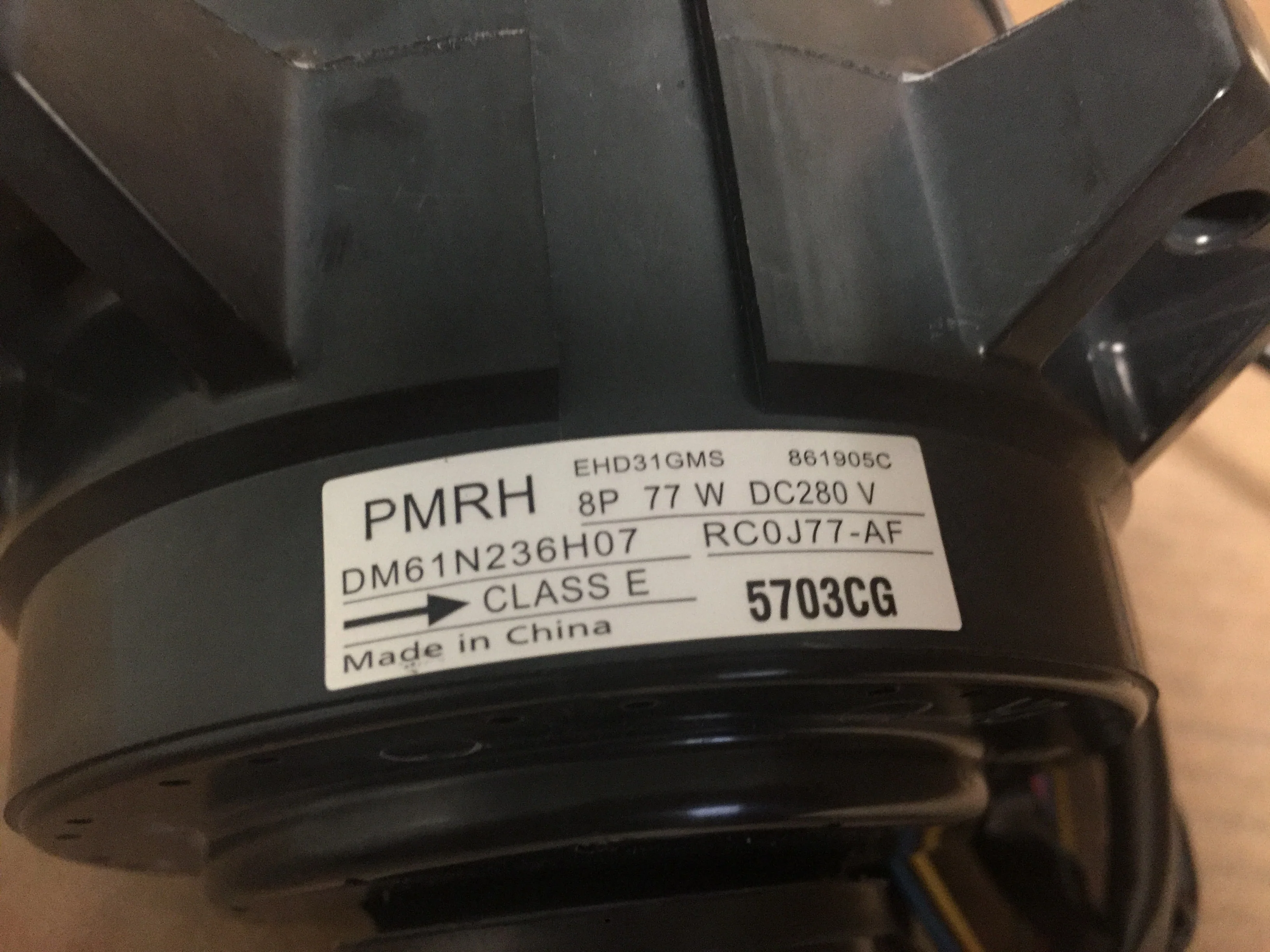 Outdoor Fan Motor; DC 280V, 8P, 77W - Image 5
