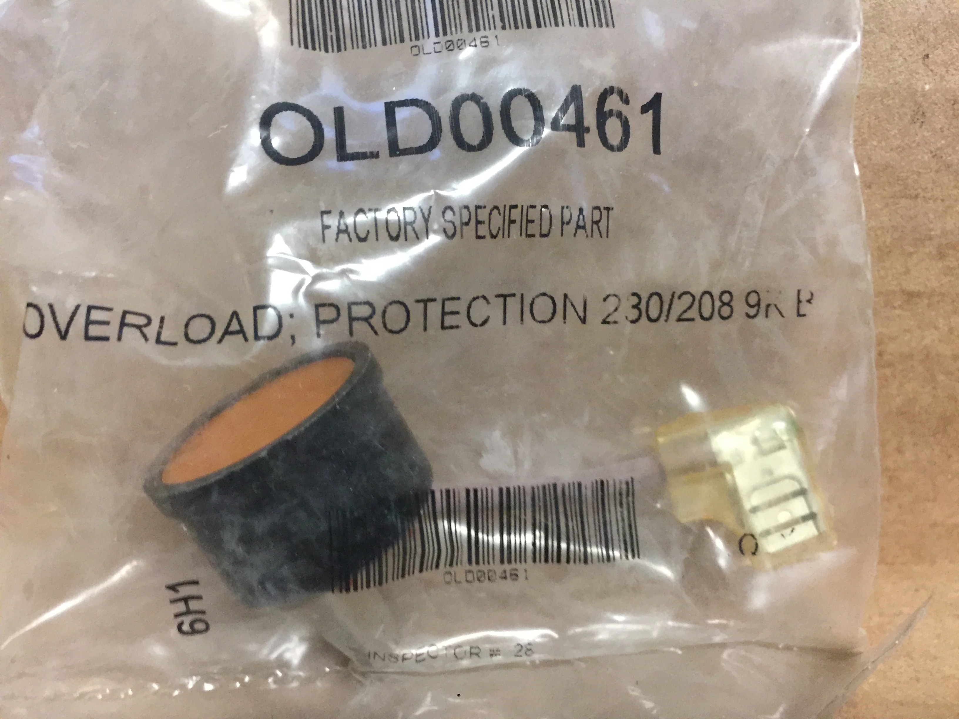 Overload; Protection, 208/230 9K BTU - Image 2