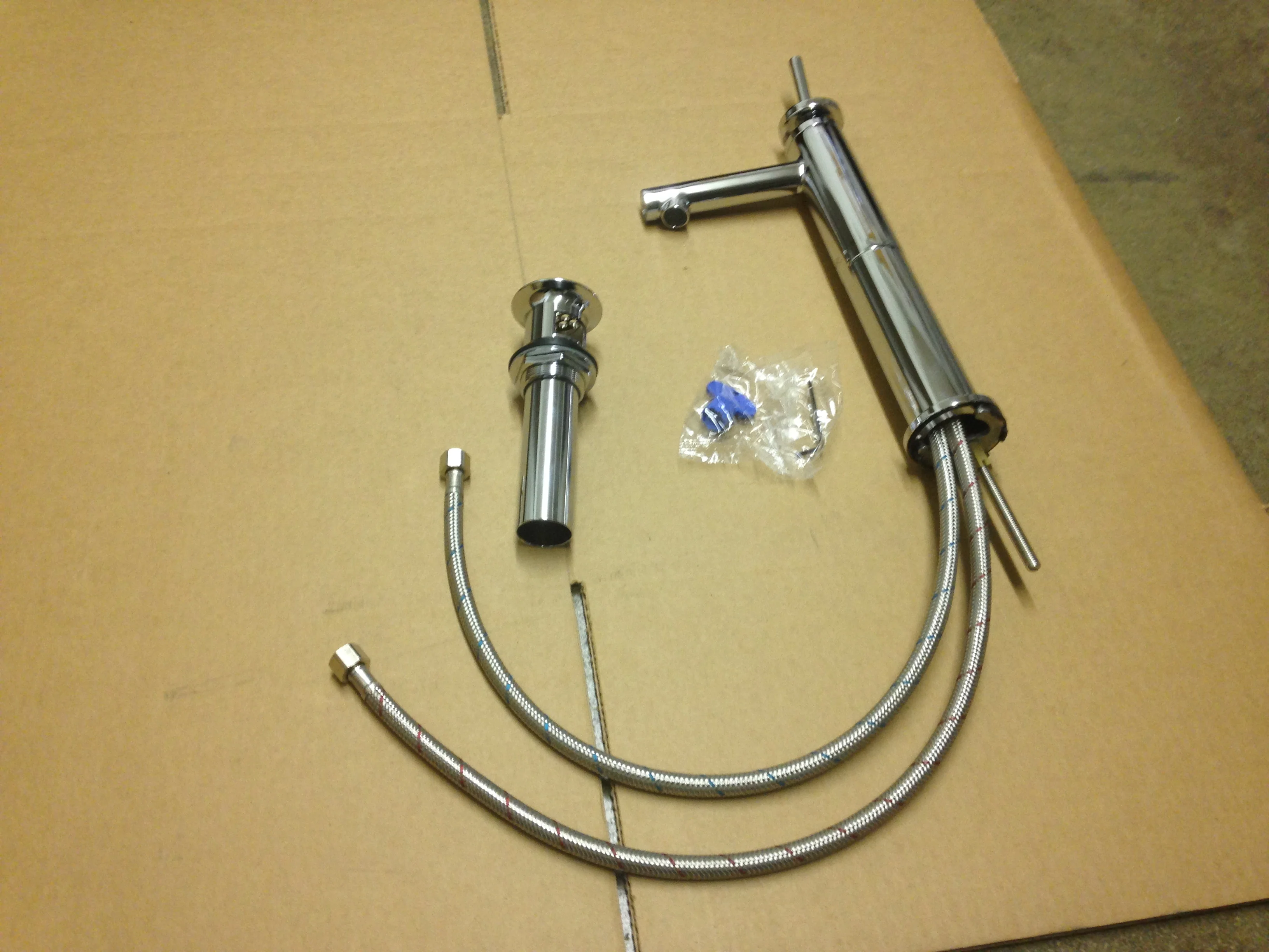 Percy Single Control Vessel Stem Handle with Grid Drain - Image 2