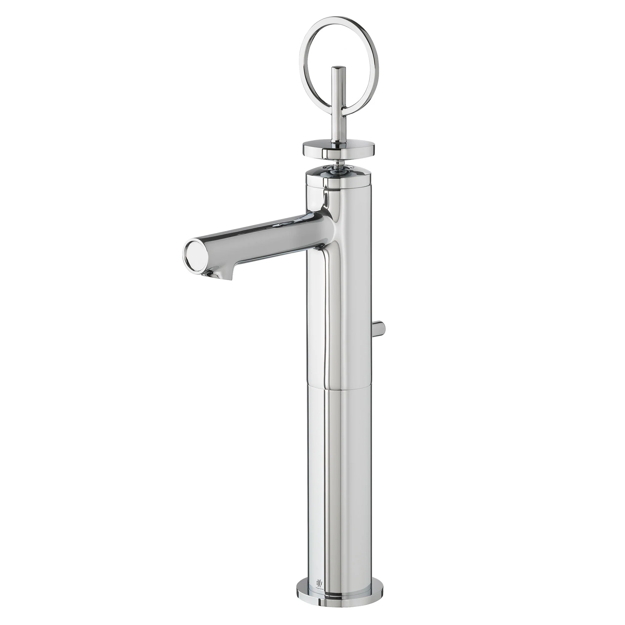 Percy Single Handle Vessel Bathroom Faucet With Loop Handle And Grid Drain