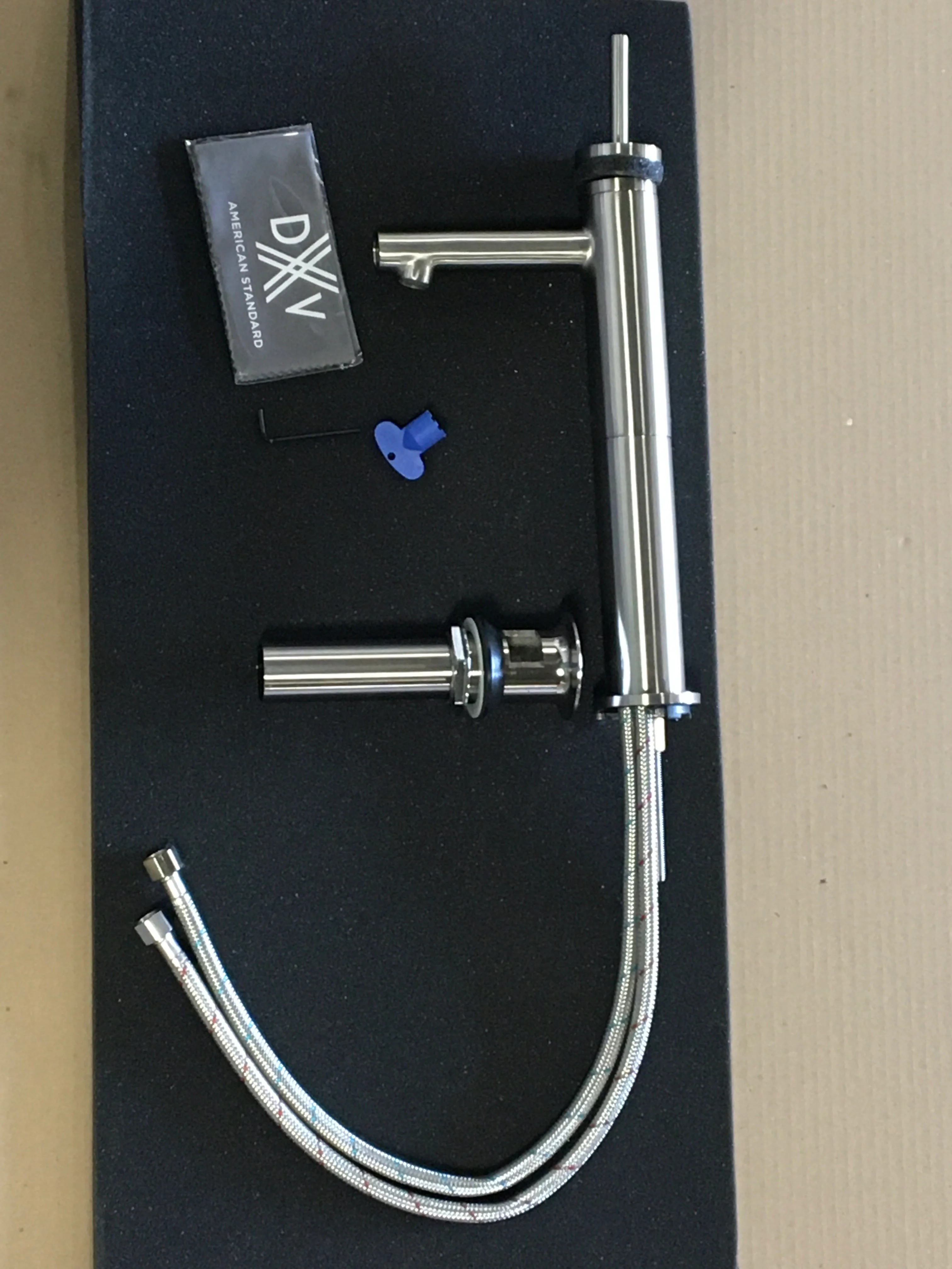 Percy Single Handle Vessel Bathroom Faucet With Stem Handle And Grid Drain - Image 2