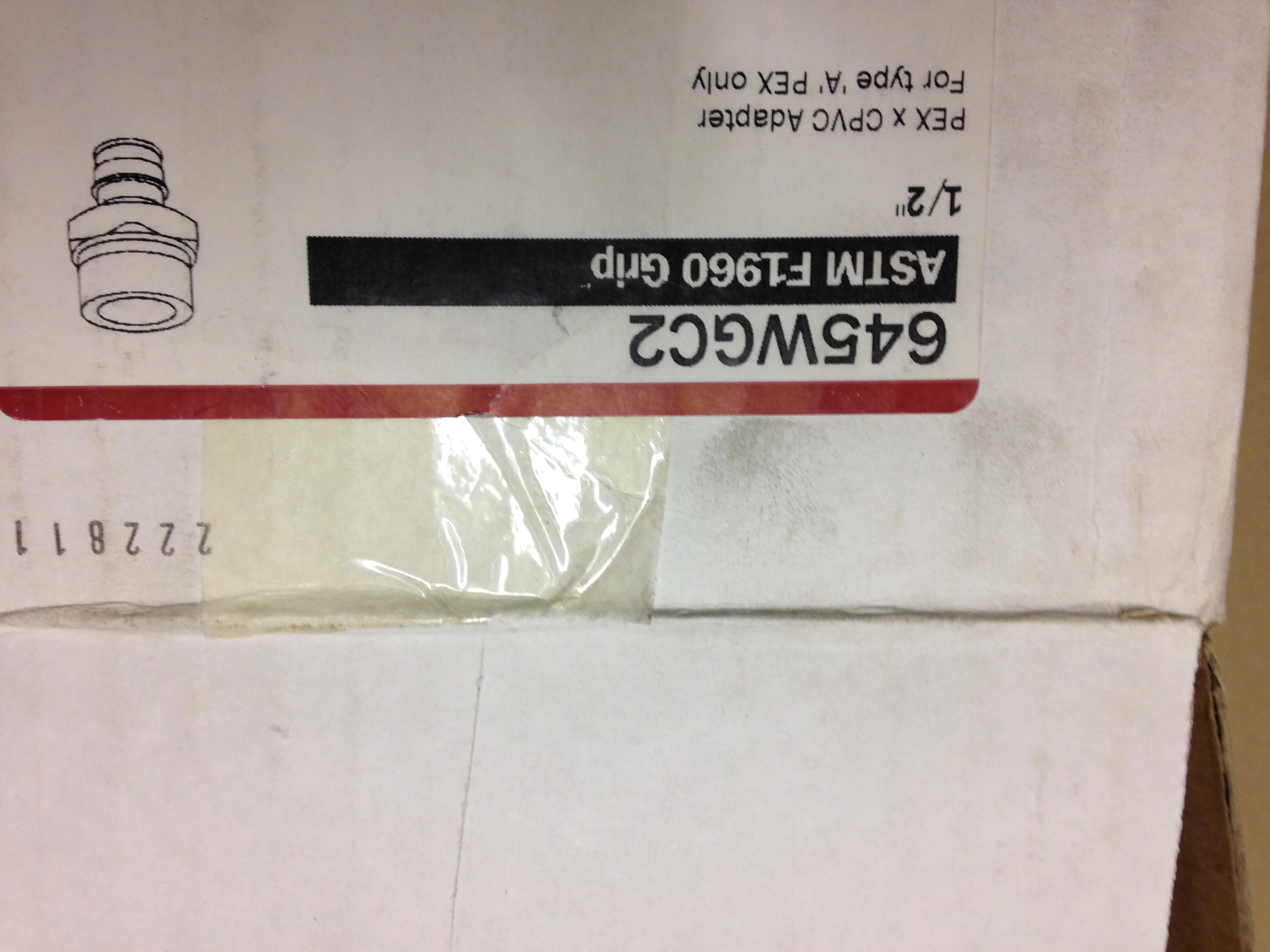 PEX X CPVC ADAPTER, 1/2" SOLD AS 50 PER BOX - Image 4
