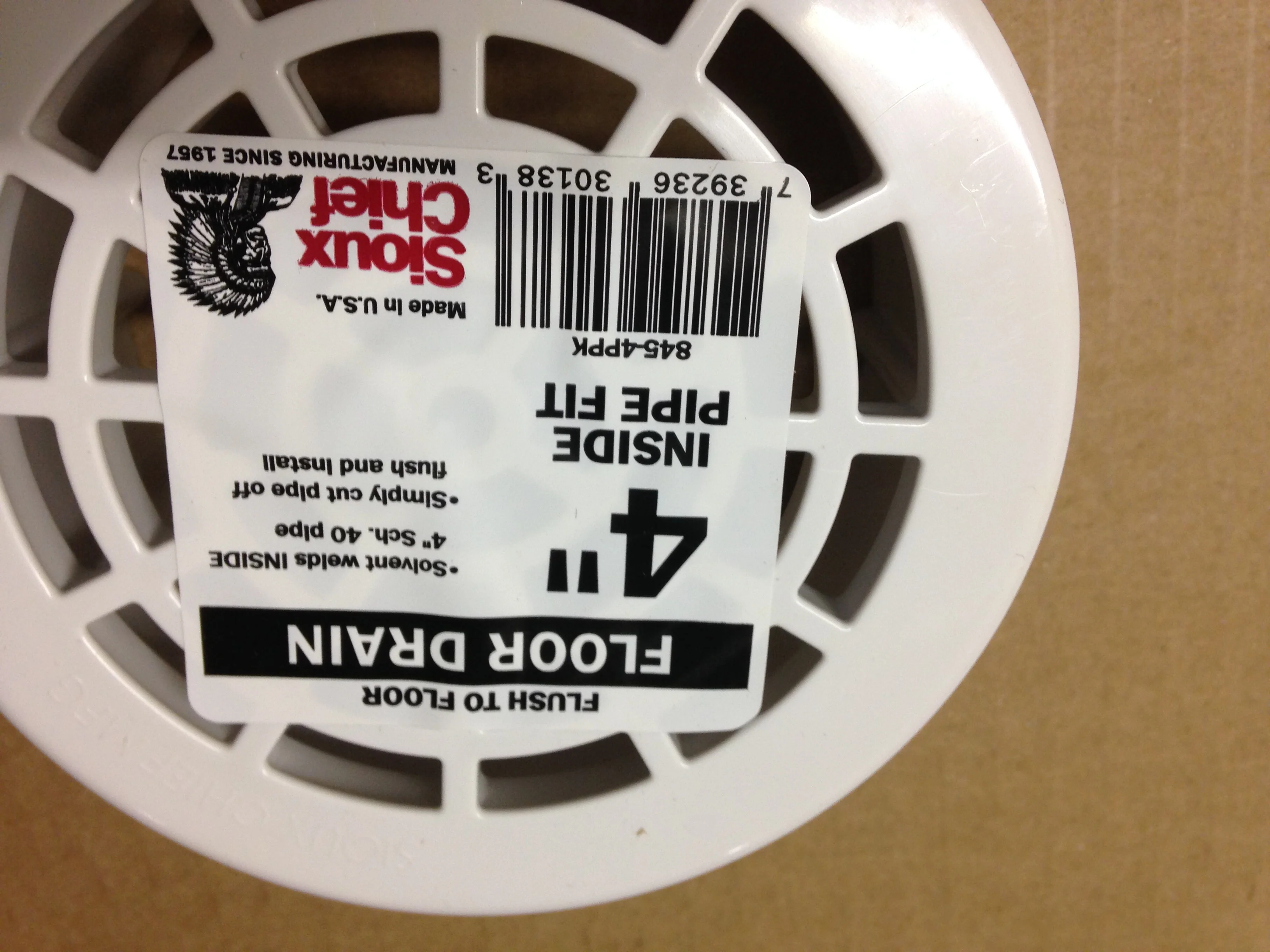 Inside Pipe Floor Drain, 4" (Sold As 10 Per Box) - Image 4