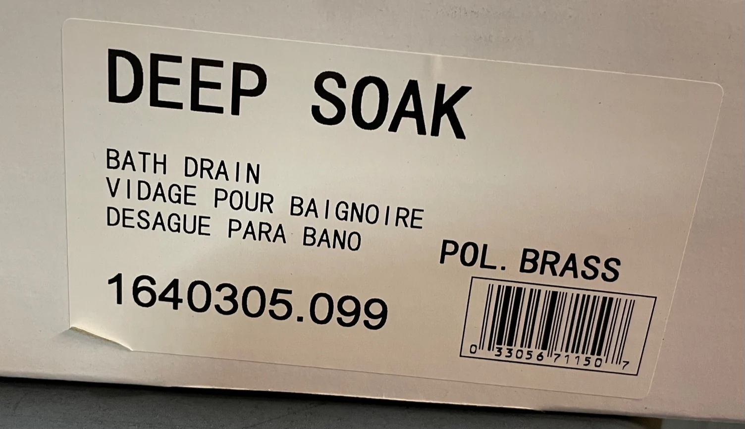 Polished Brass Deep Soak Bath Drain - Image 4