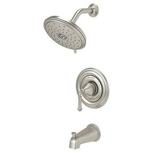 Portsmouth Brushed Nickel Bath/Shower Trim with Pressure Balance Cartridge - Image 5