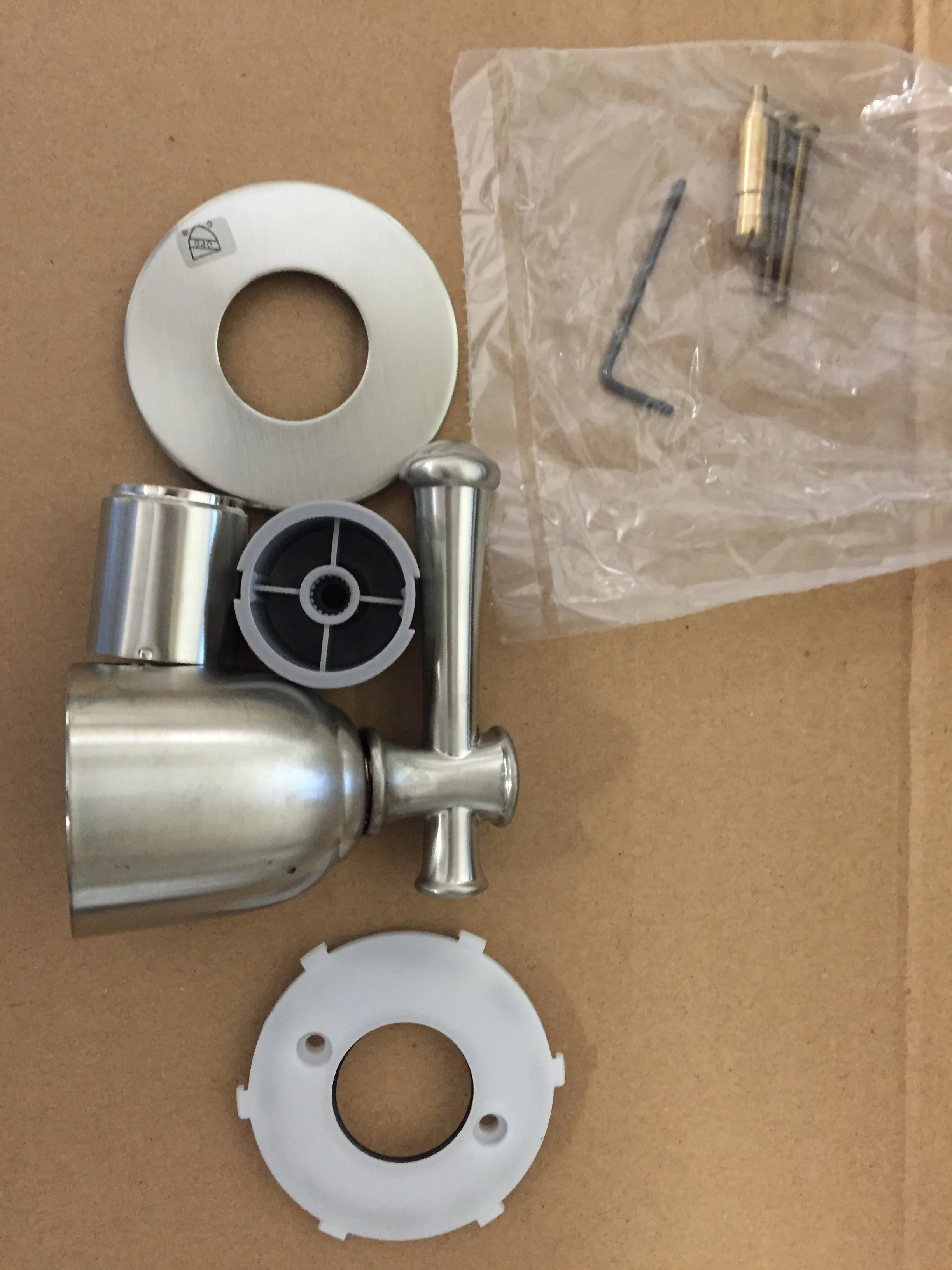 Portsmouth Brushed Nickel On/Off Volume-Control Trim Kit, No Valve - Image 2