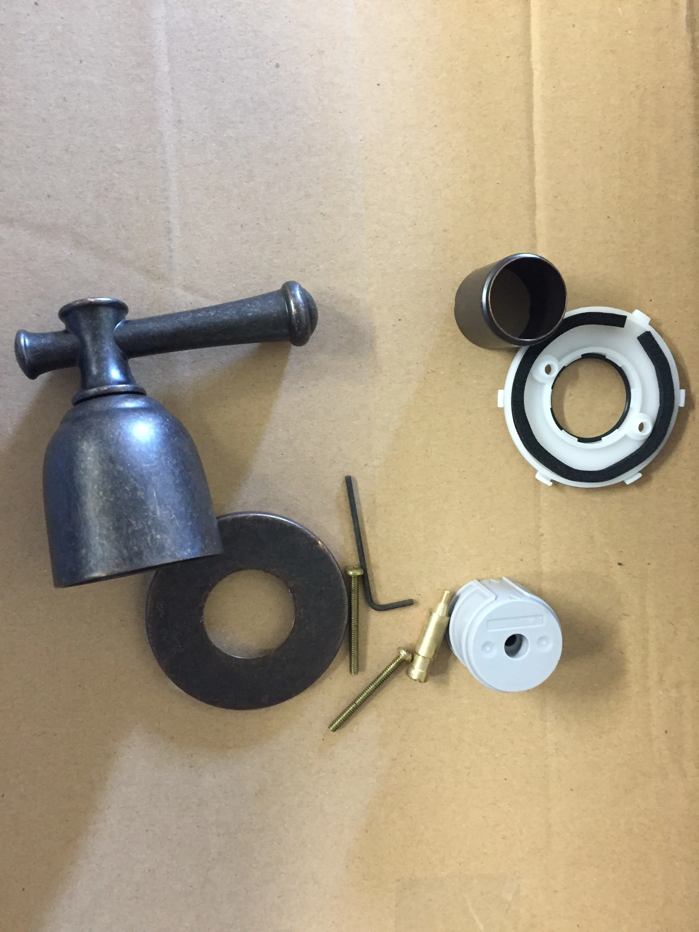 Portsmouth Oil Rubbed Bronze On/Off, Volume-Control Trim Kit - Image 2