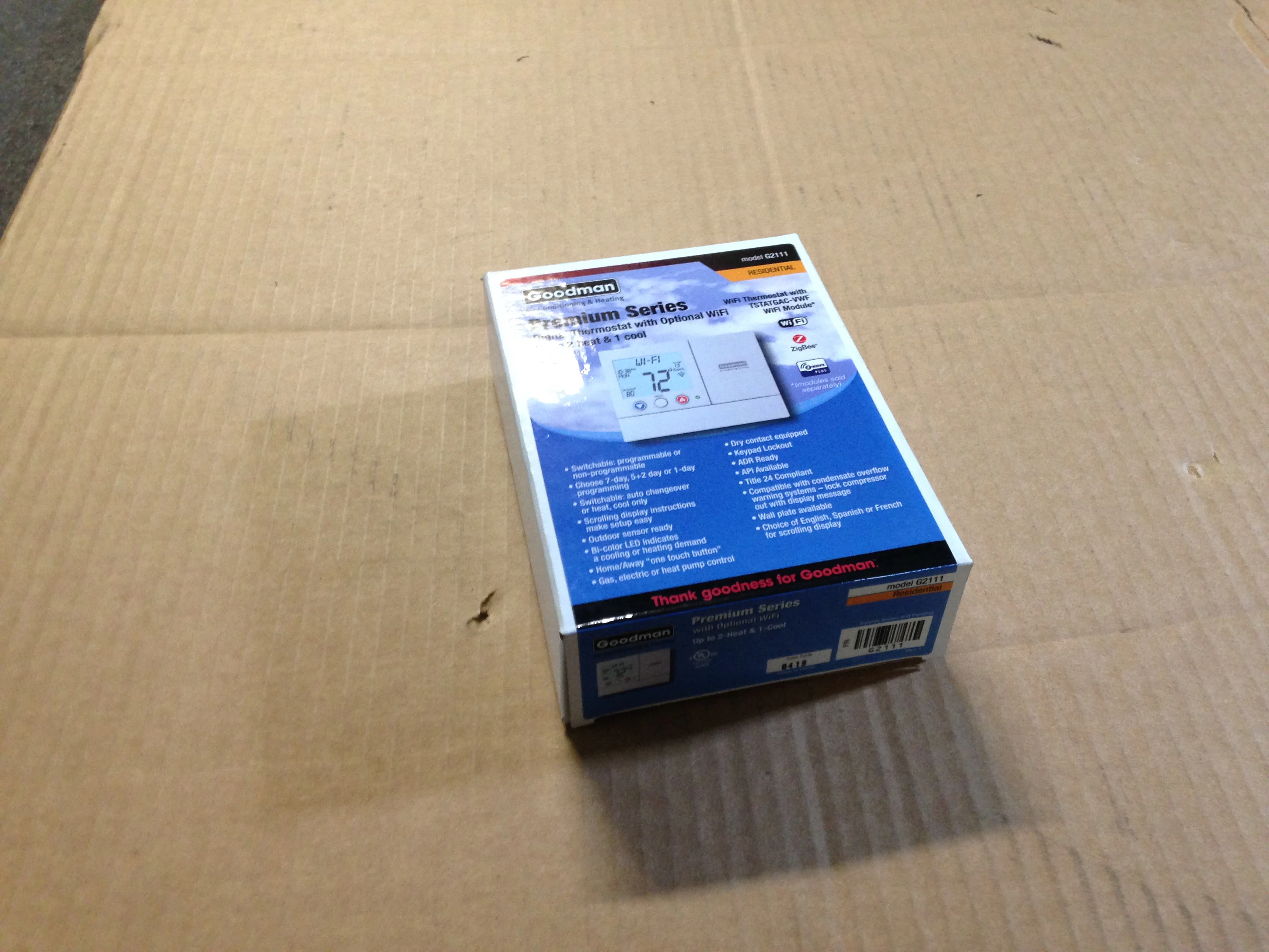 Premium Series Digital Thermostat with Optional Wifi, 2 Heat/1 Cool, 24VAC - Image 6