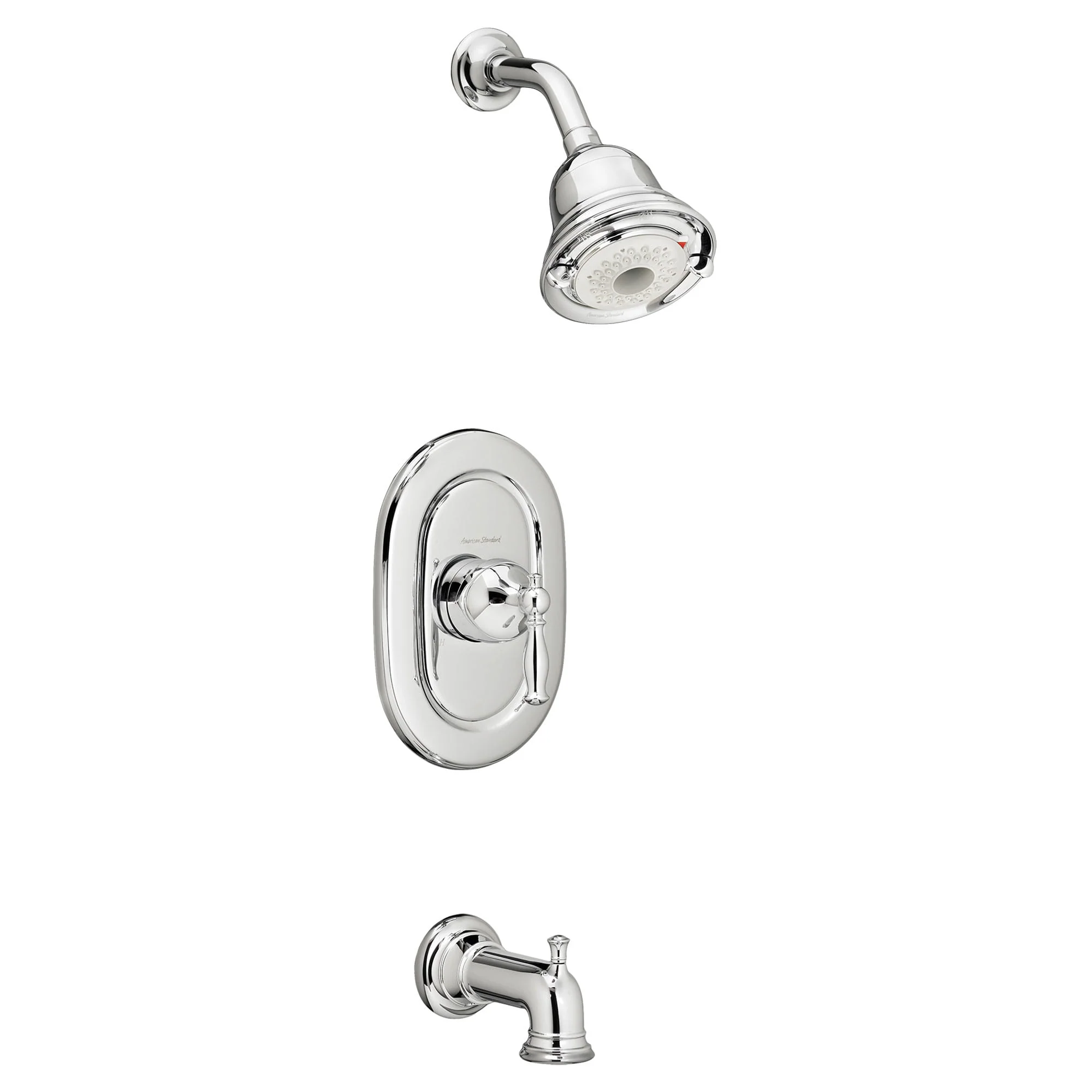 Quentin Brushed Nickel Pressure Balance Bath & Shower Trim Kit; Less Valve