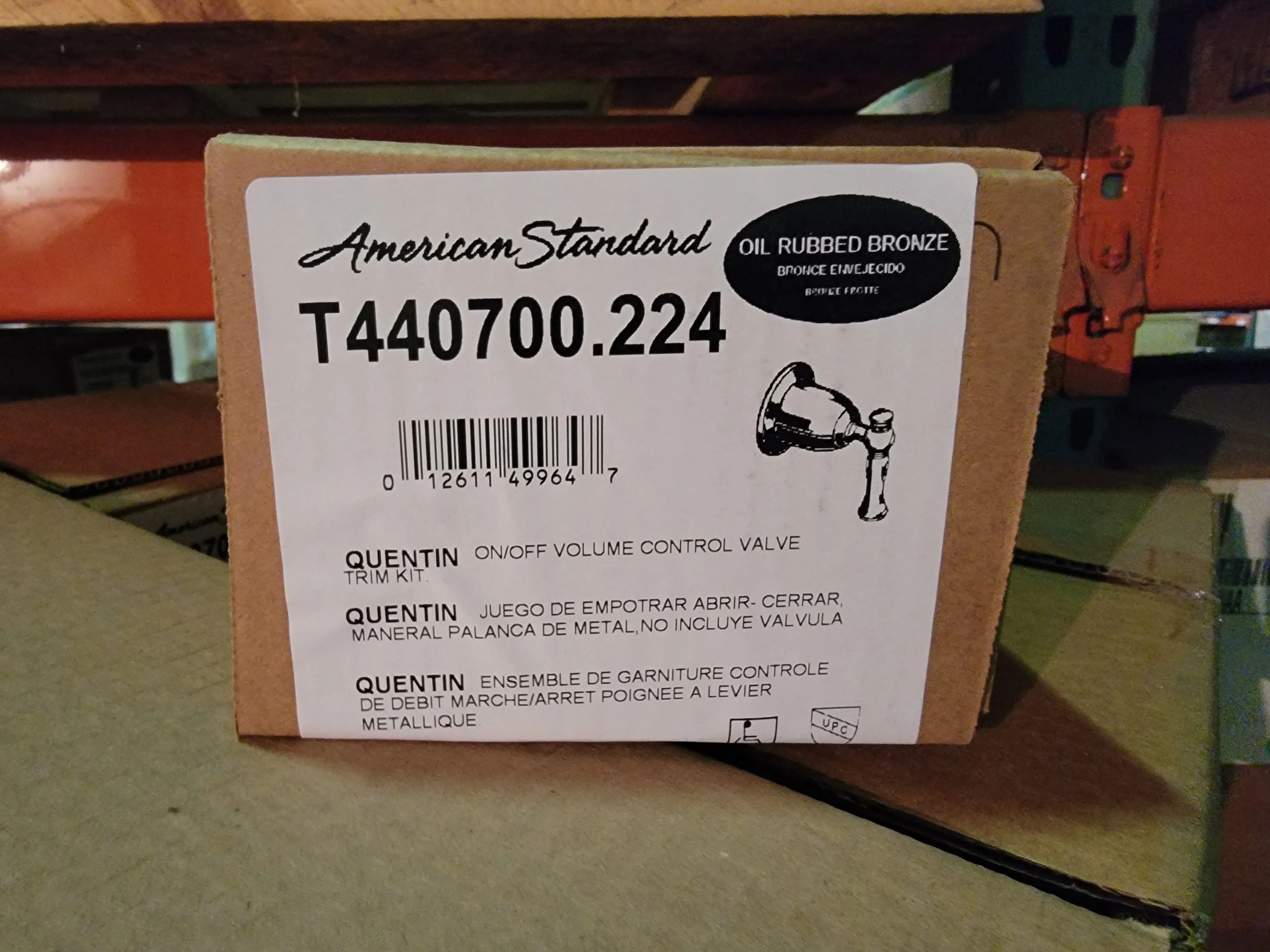 Quentin On/Off Volume Control Valve-Less Valve-Oil Rubbed Bronze - Image 2