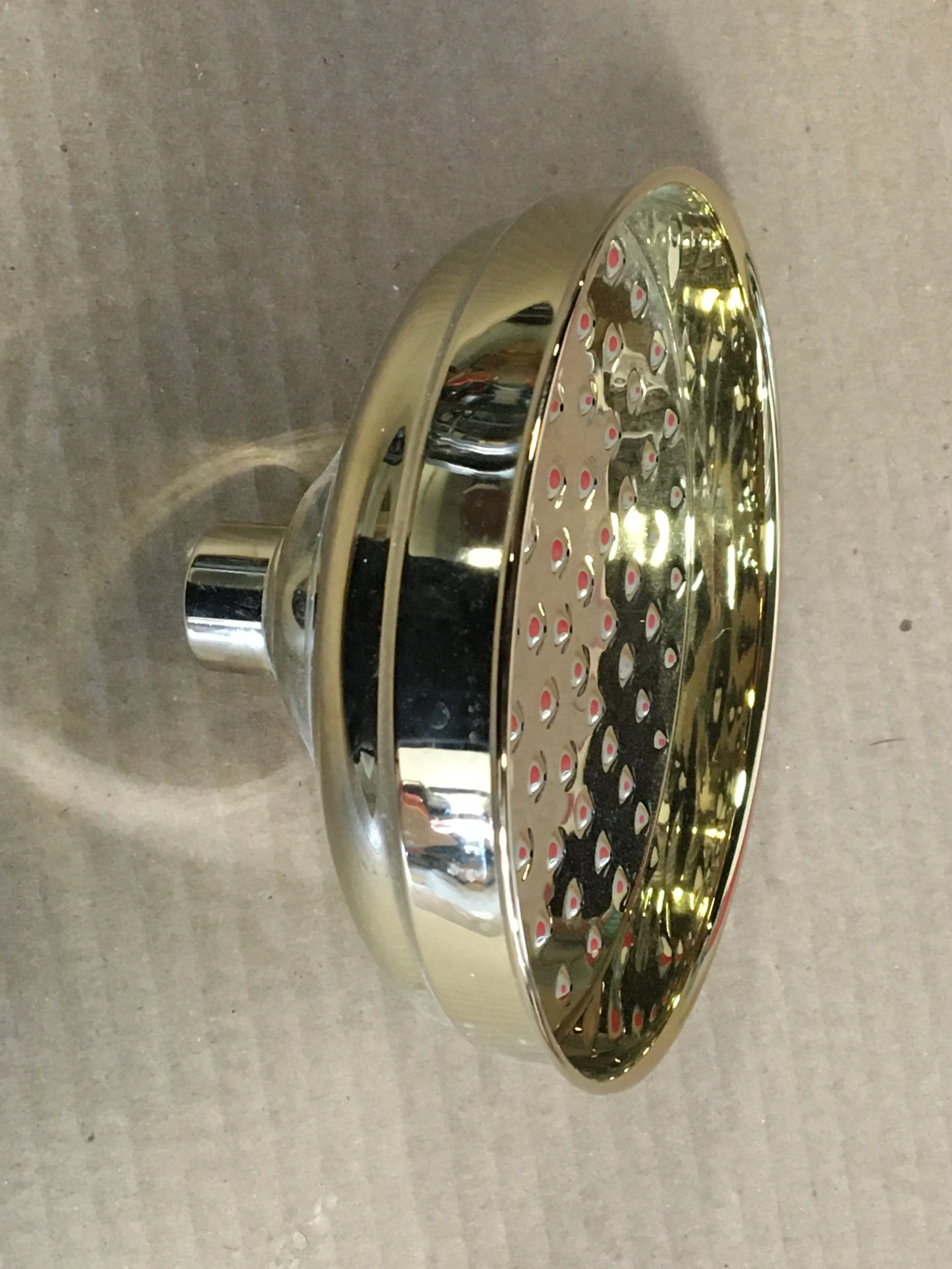 Rainfall Ceiling Shower Head In French Gold - Image 2