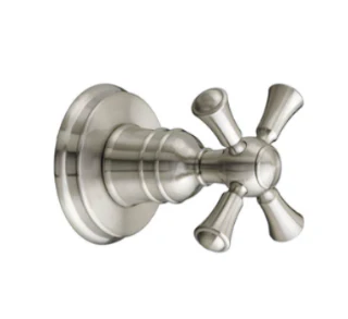 Randall Brushed Nickel Wall Valve Trim Cross Handle
