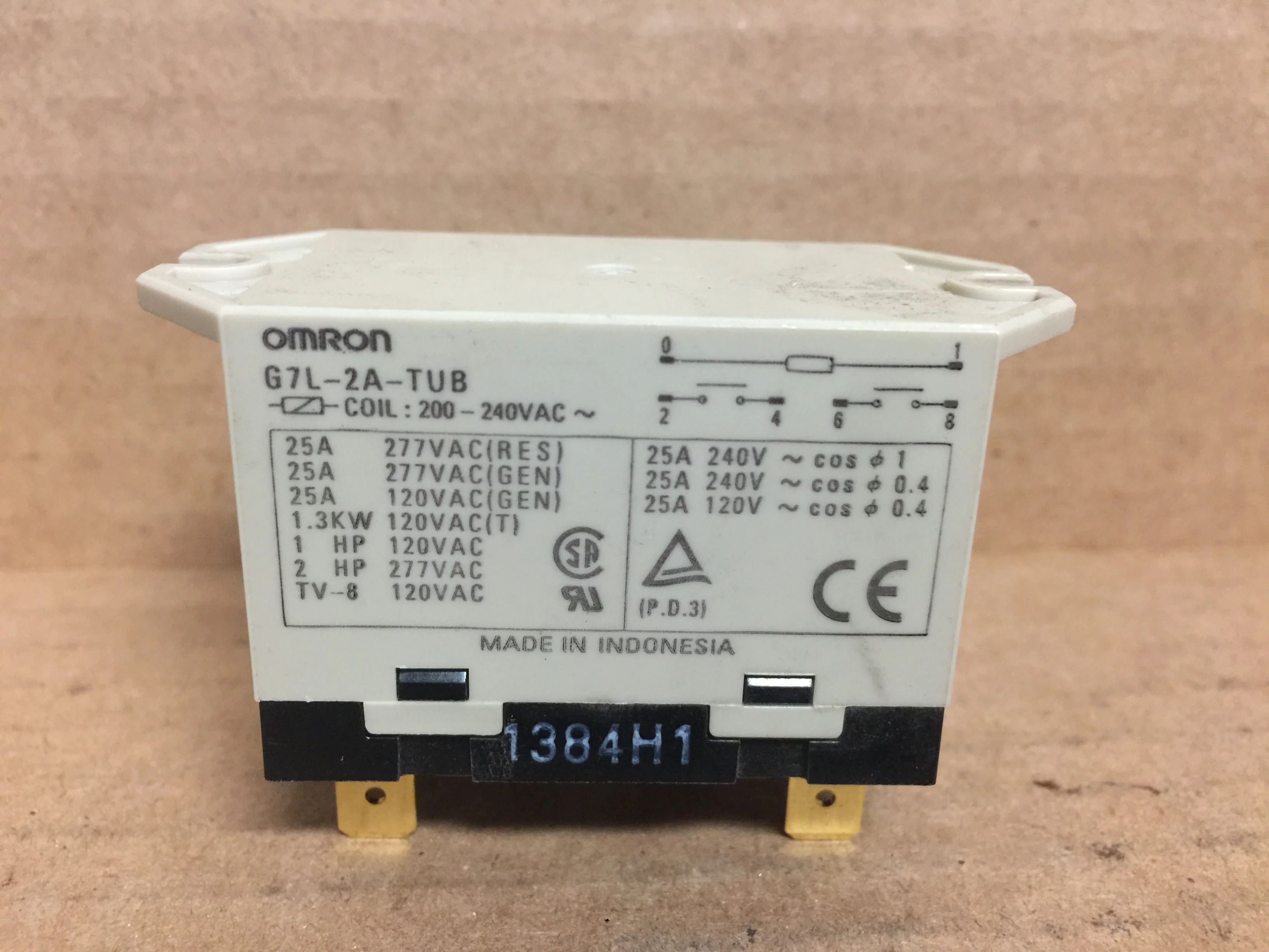 General Purpose Relay  DPST 25Amp 240VAC - Image 5