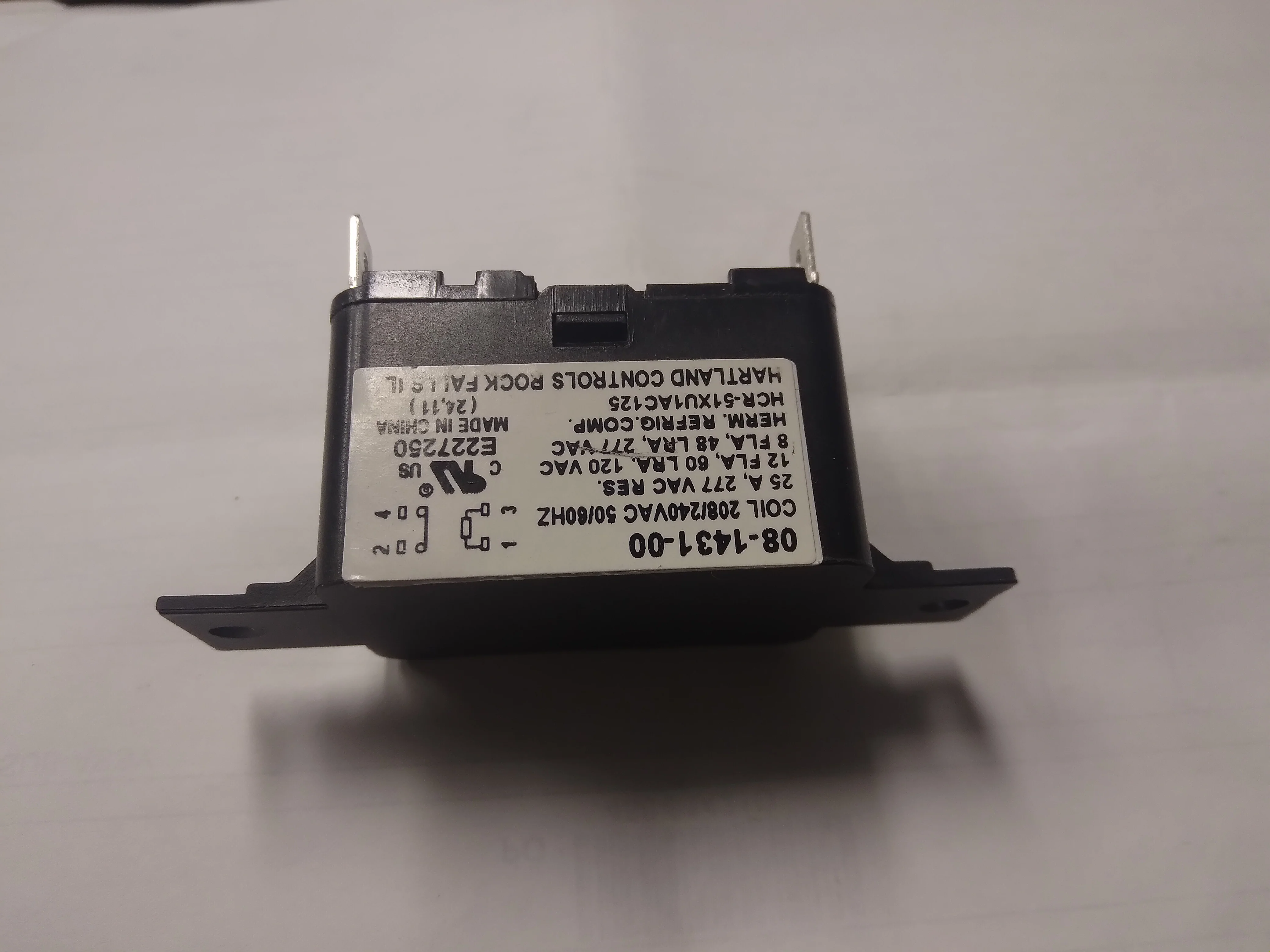 Relay SPST 25 Amp 277VAC 50/60 Hz - Image 2