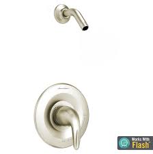 Reliant 3 Brushed Nickel Shower Only Trim/W Pressure Balance Cartridge/Less Showerhead With Decal