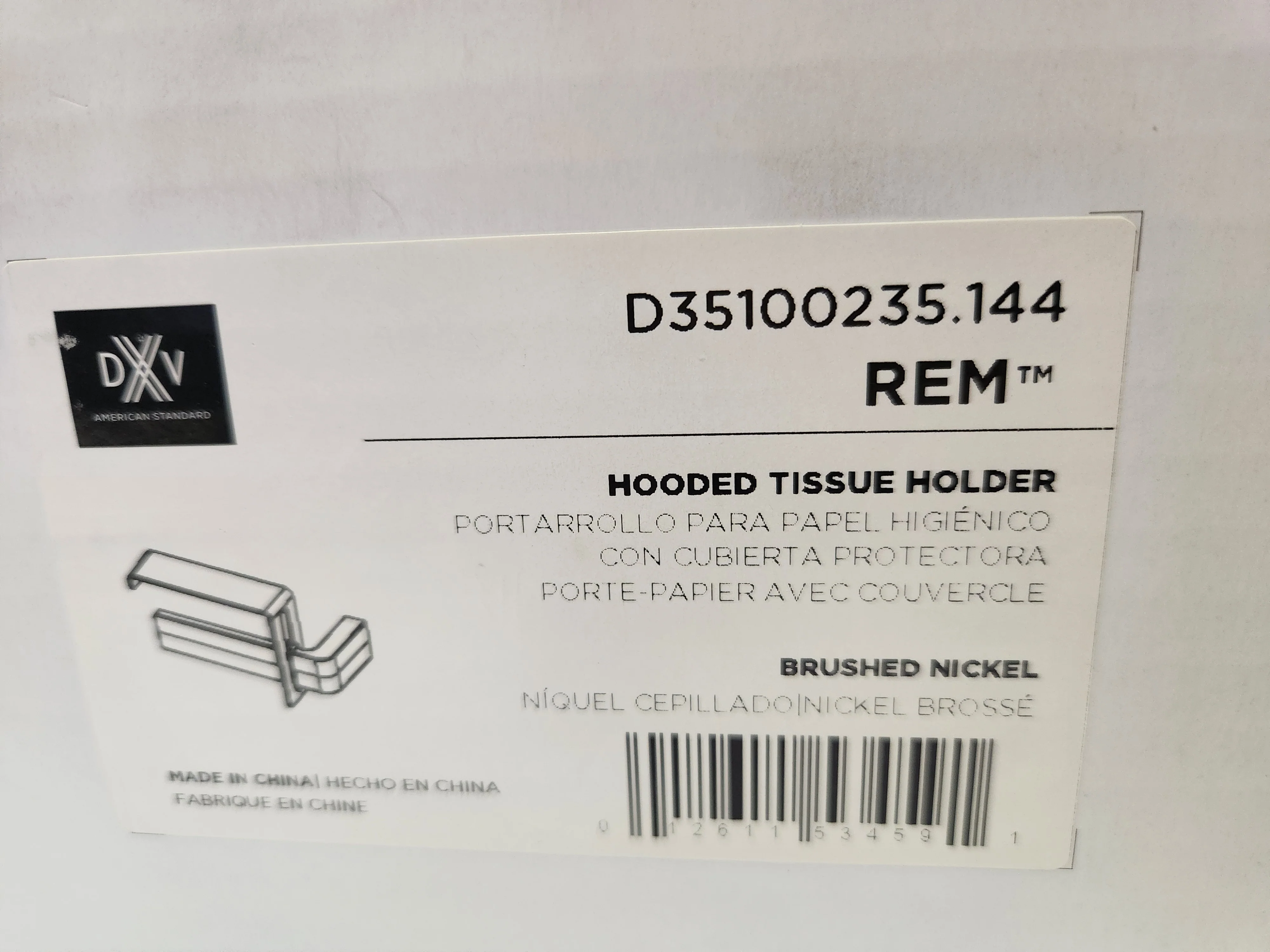 Rem Hooded Tissue Holder, Brushed Nickel - Image 3