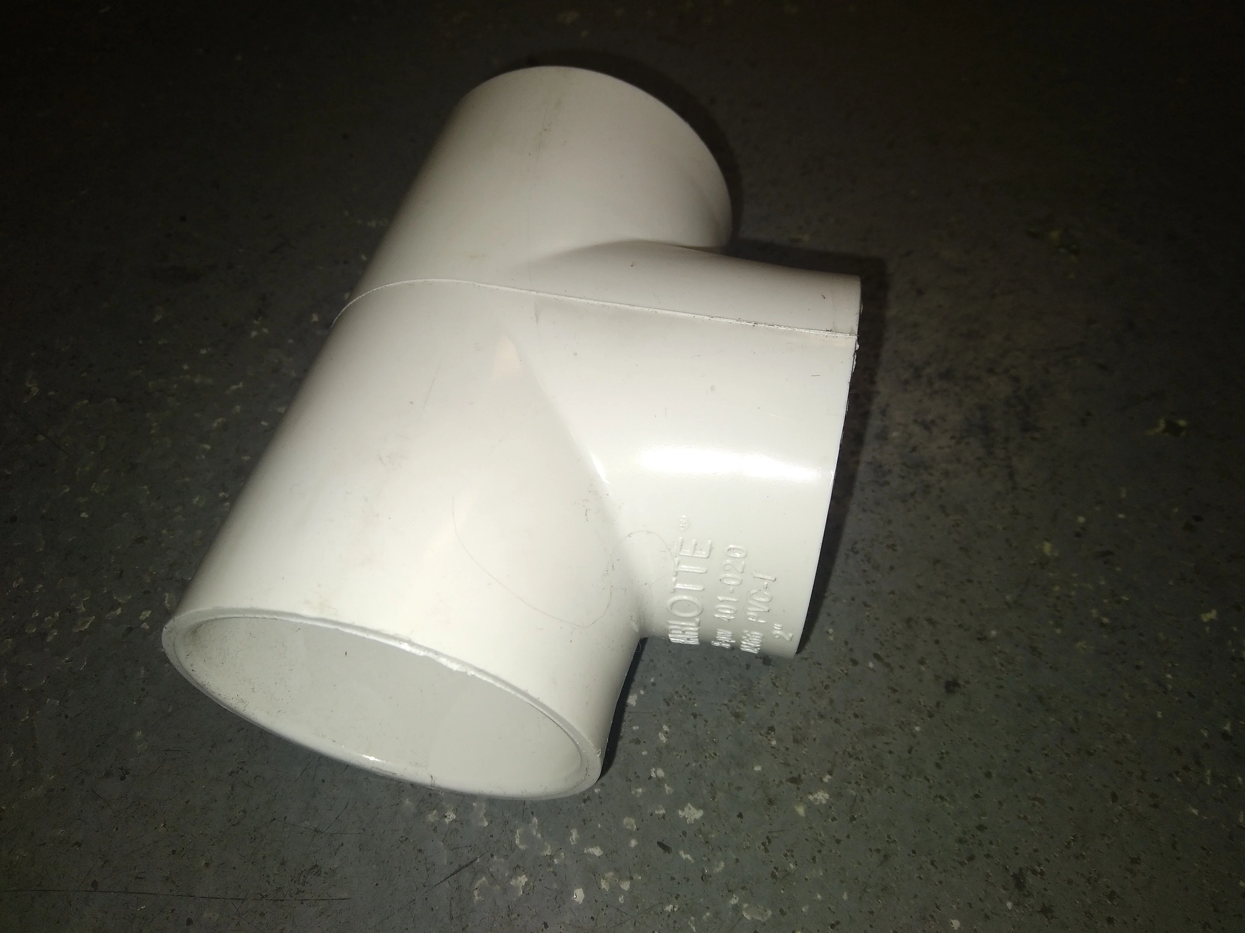 Schedule 40 2" PVC Tee - Image 2