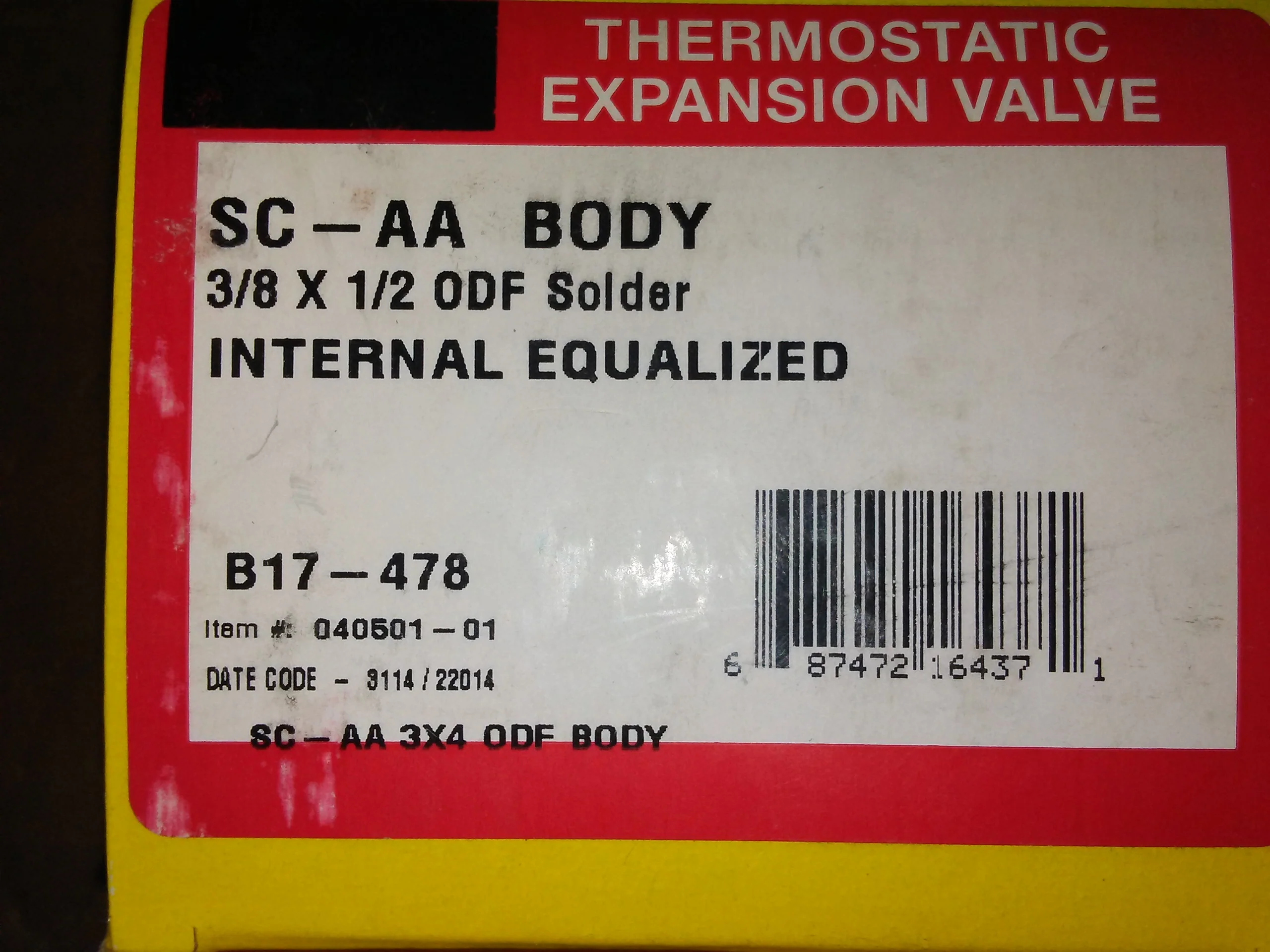 C -Series Interchangeable Expansion Valve Body - Image 3