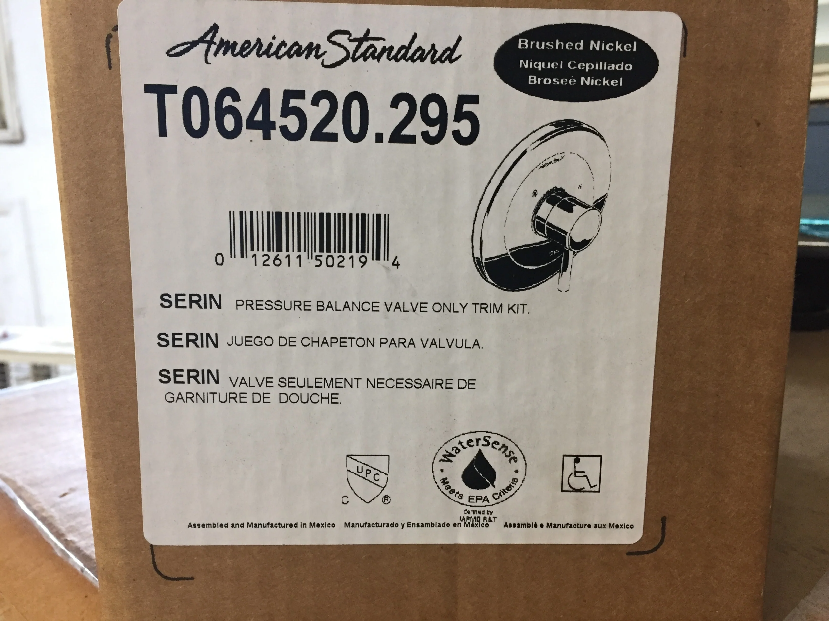 Serin Pressure Balance Valve Trim Kit - Image 2