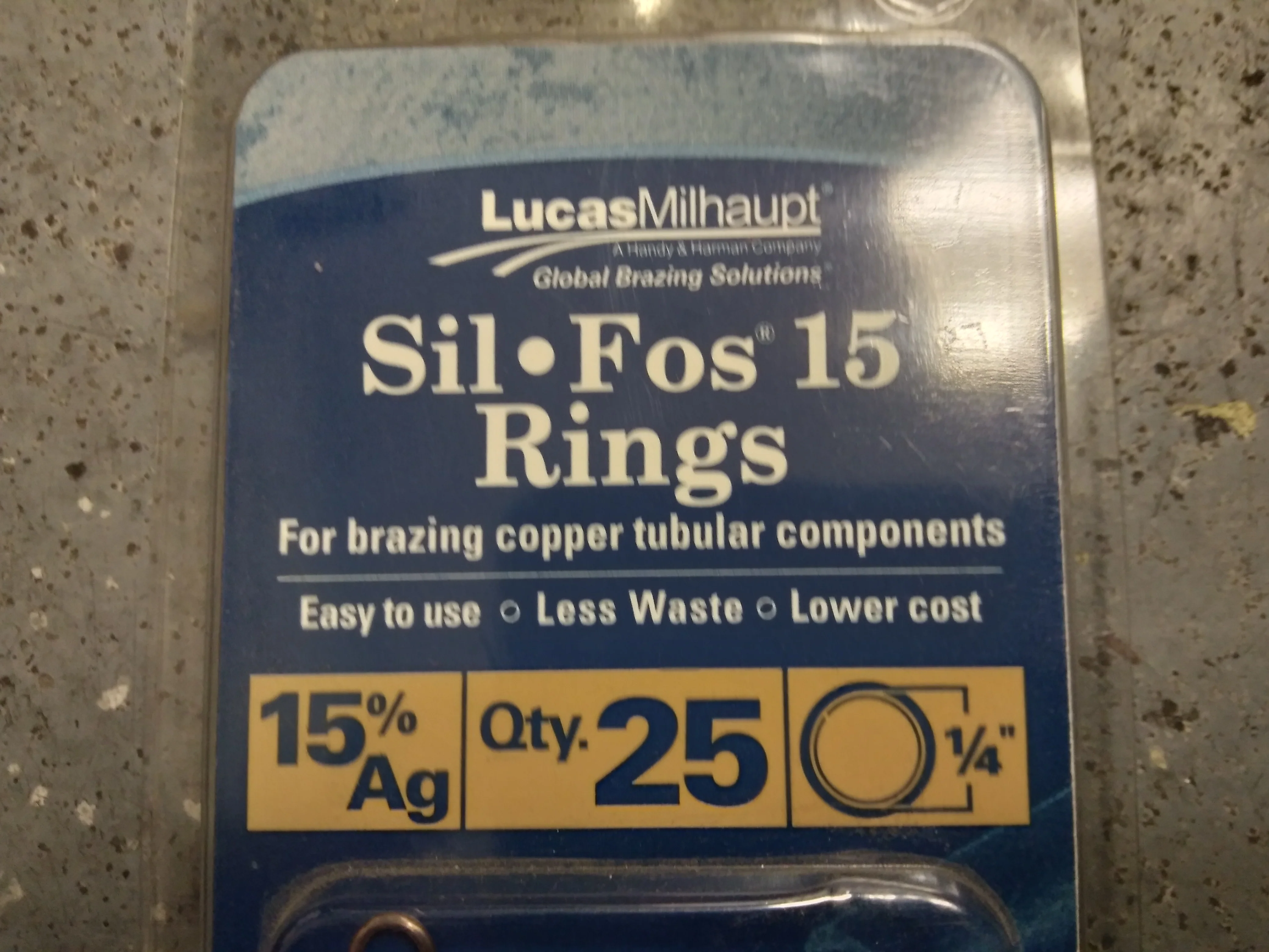 Sil Fos 15% Ag Ring 1/4 Od(Sold As 25 Per Pack)" - Image 3