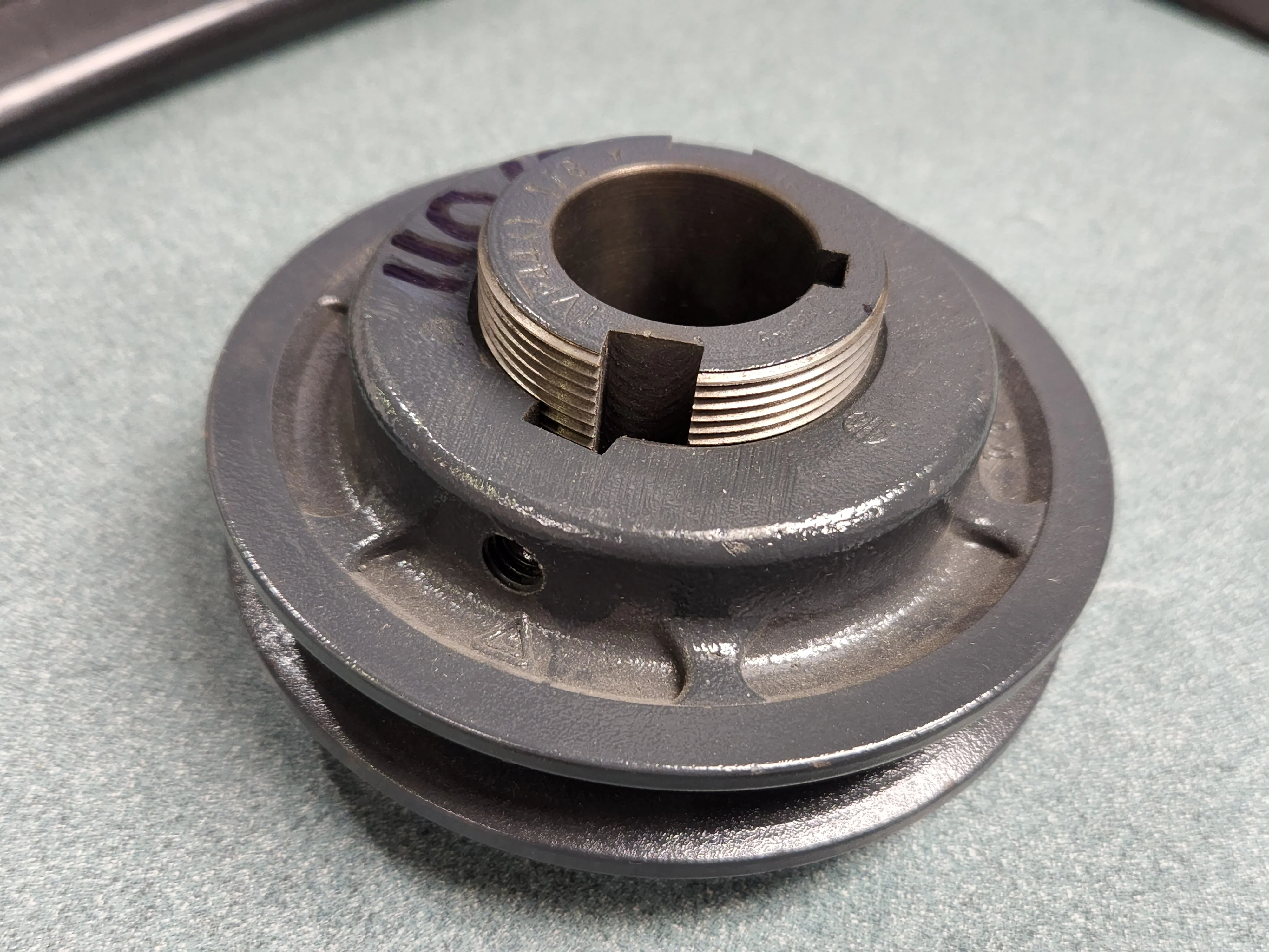 SINGLE GROOVE CAST IRON SHEAVE, 1-1/8" BORE - Image 2