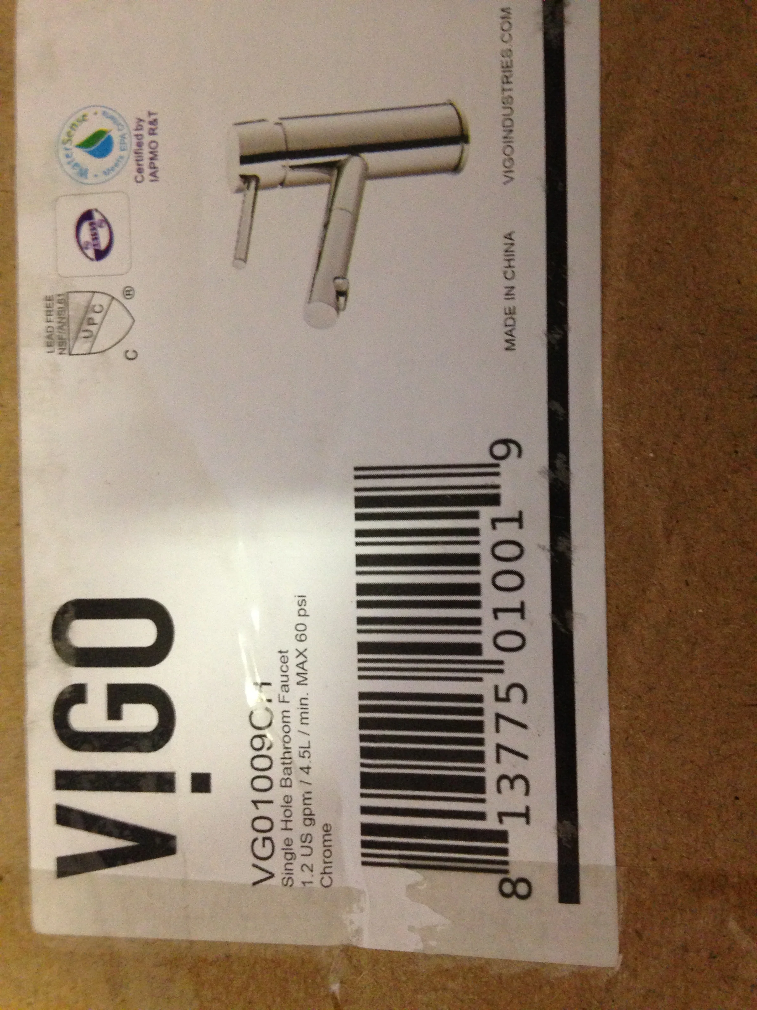 Single Hole Bathroom Faucet, Chrome - Image 4