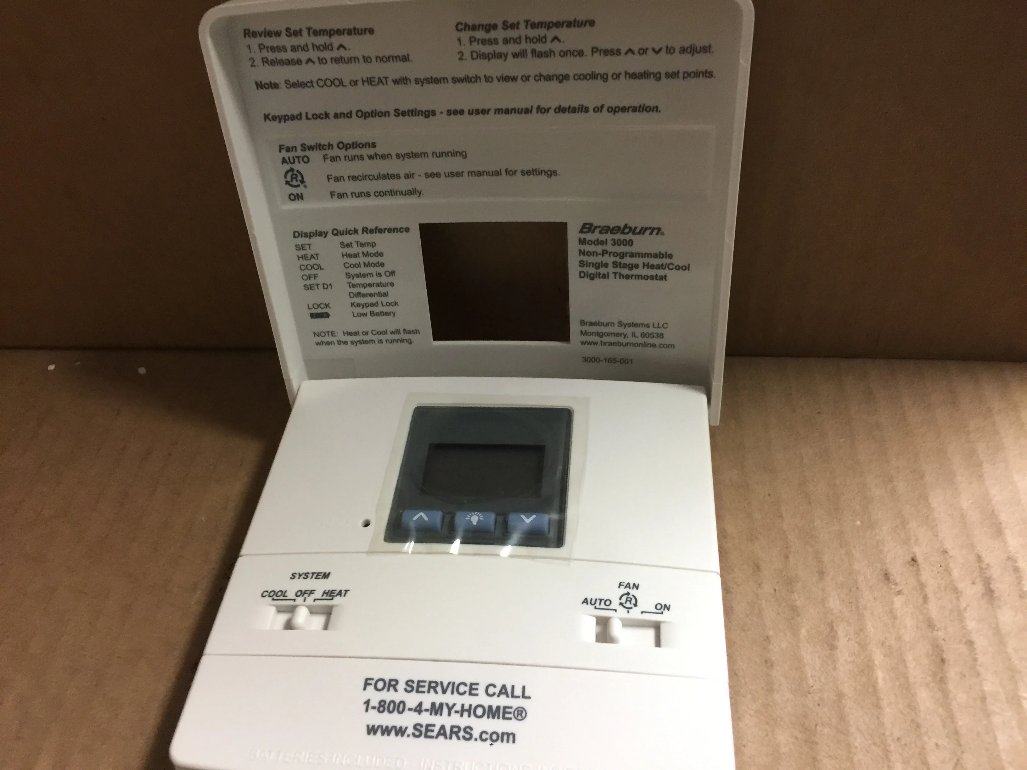 Single Stage Heat/Cool Thermostat; 24V - Image 3