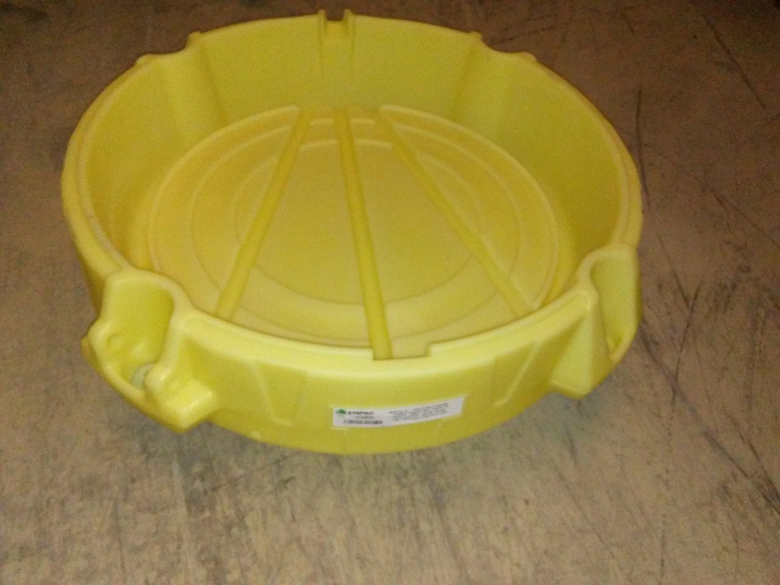 Spill Collection System, Yellow, 500 Lb.