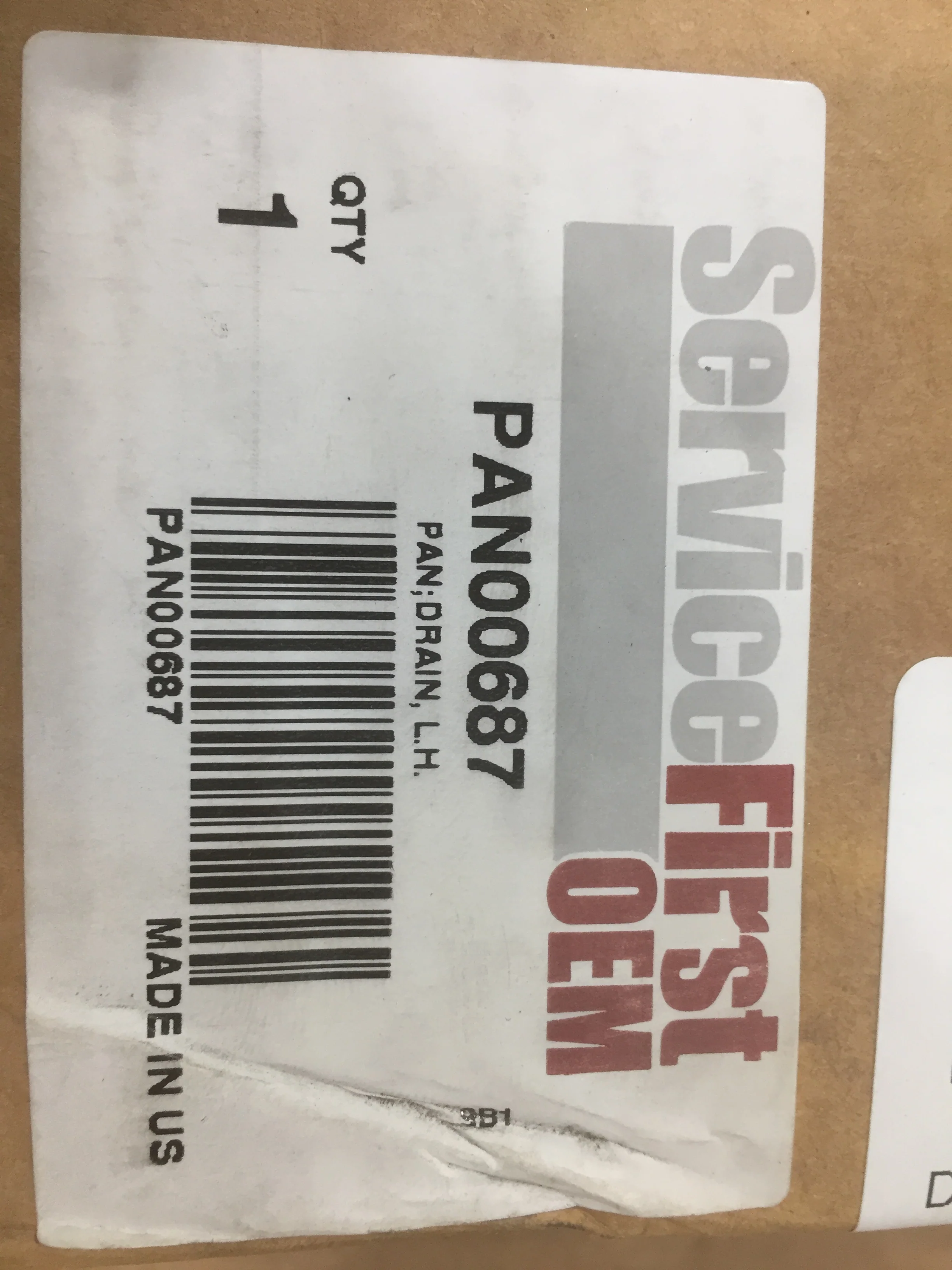 Stainless Steel LH Drain Pan 10" X 48 3/4" - Image 4