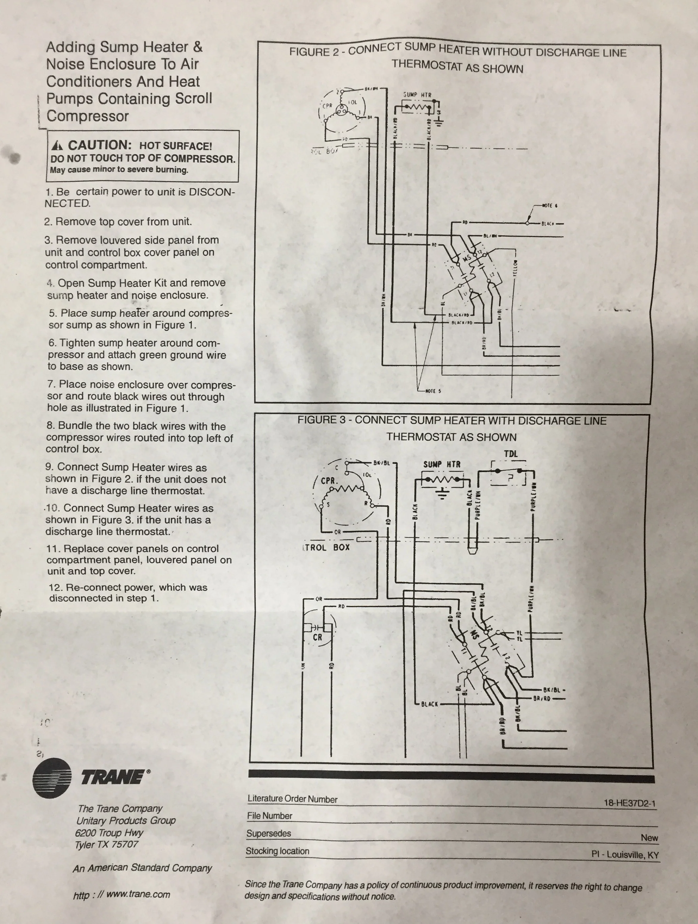 Sump Heater and Noise Enclosure for AC/HP With Scroll Compressors, Orange Vinyl - Image 5