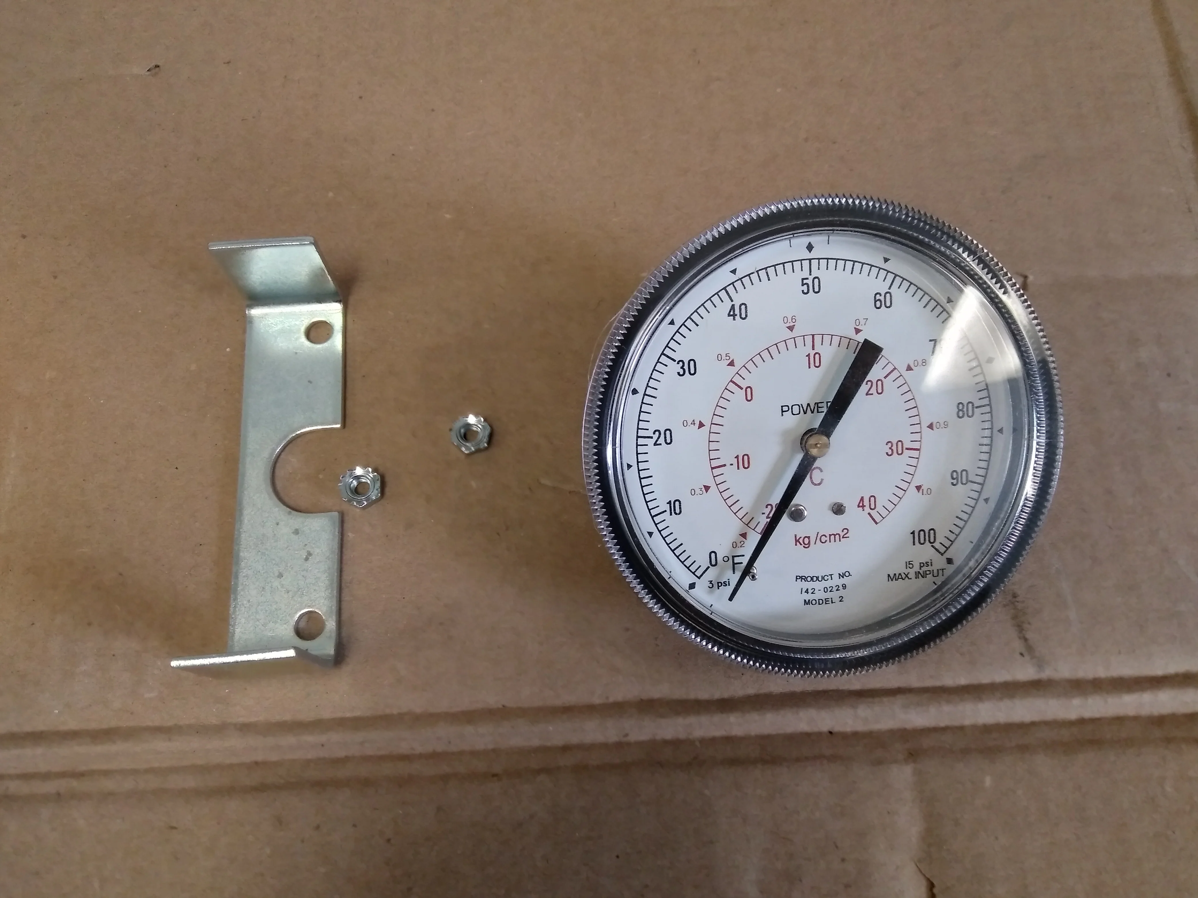 Temp Gauge 0-100F 4" Dial