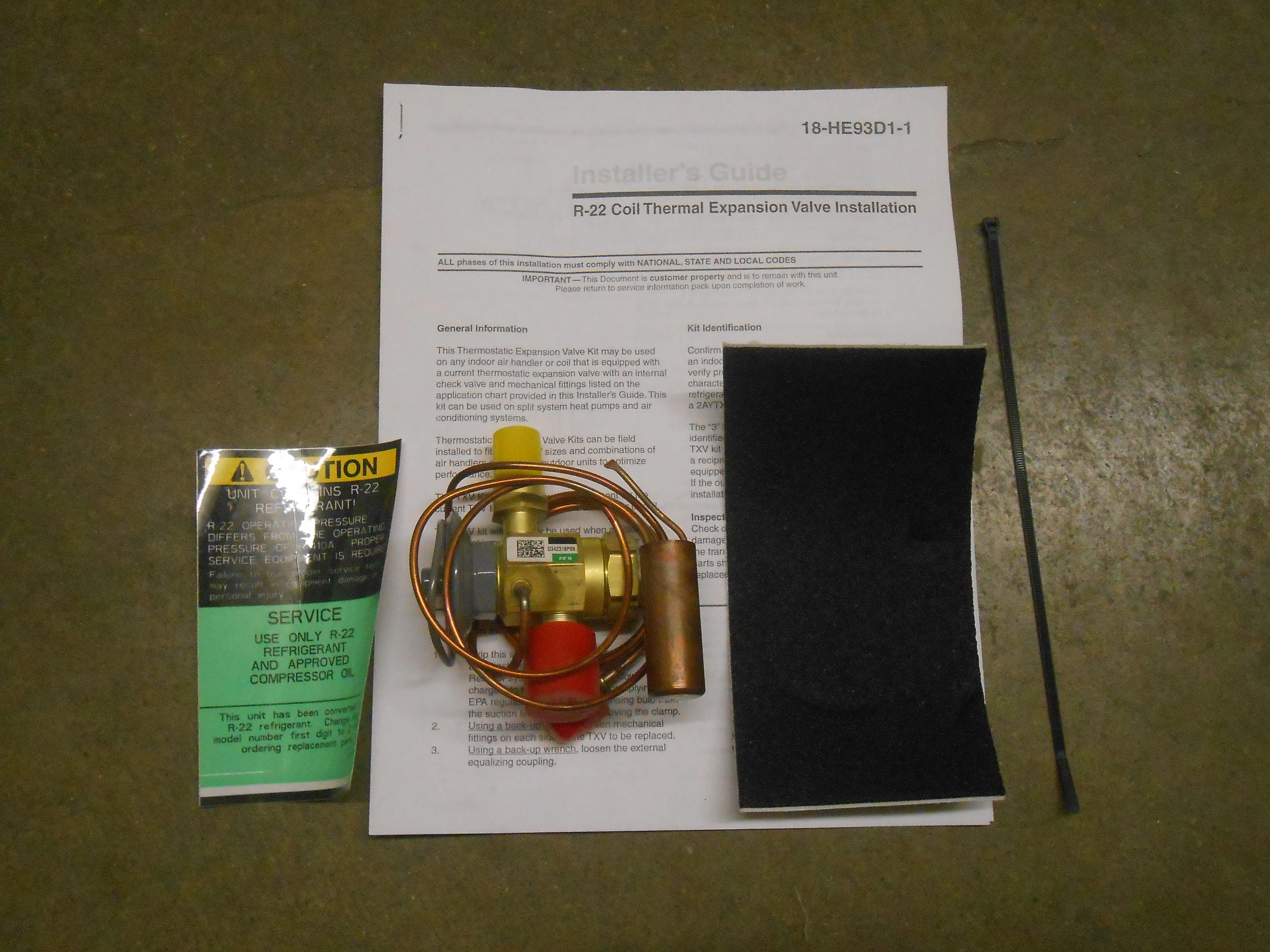 Thermostatic Expansion Valve Kit