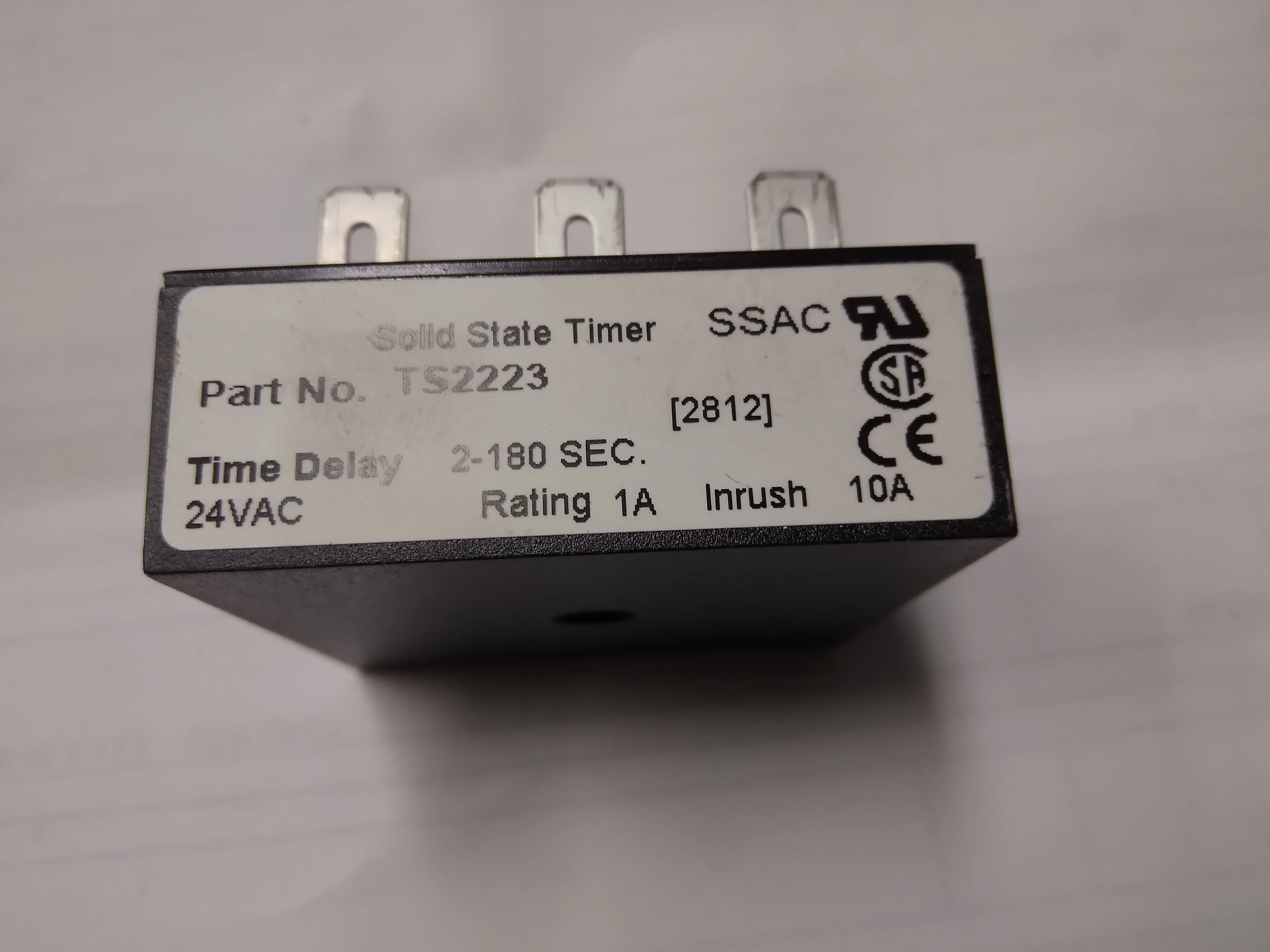 Time Delay Relay 2-180 Sec 24VAC/DC 1 Amp - Image 10
