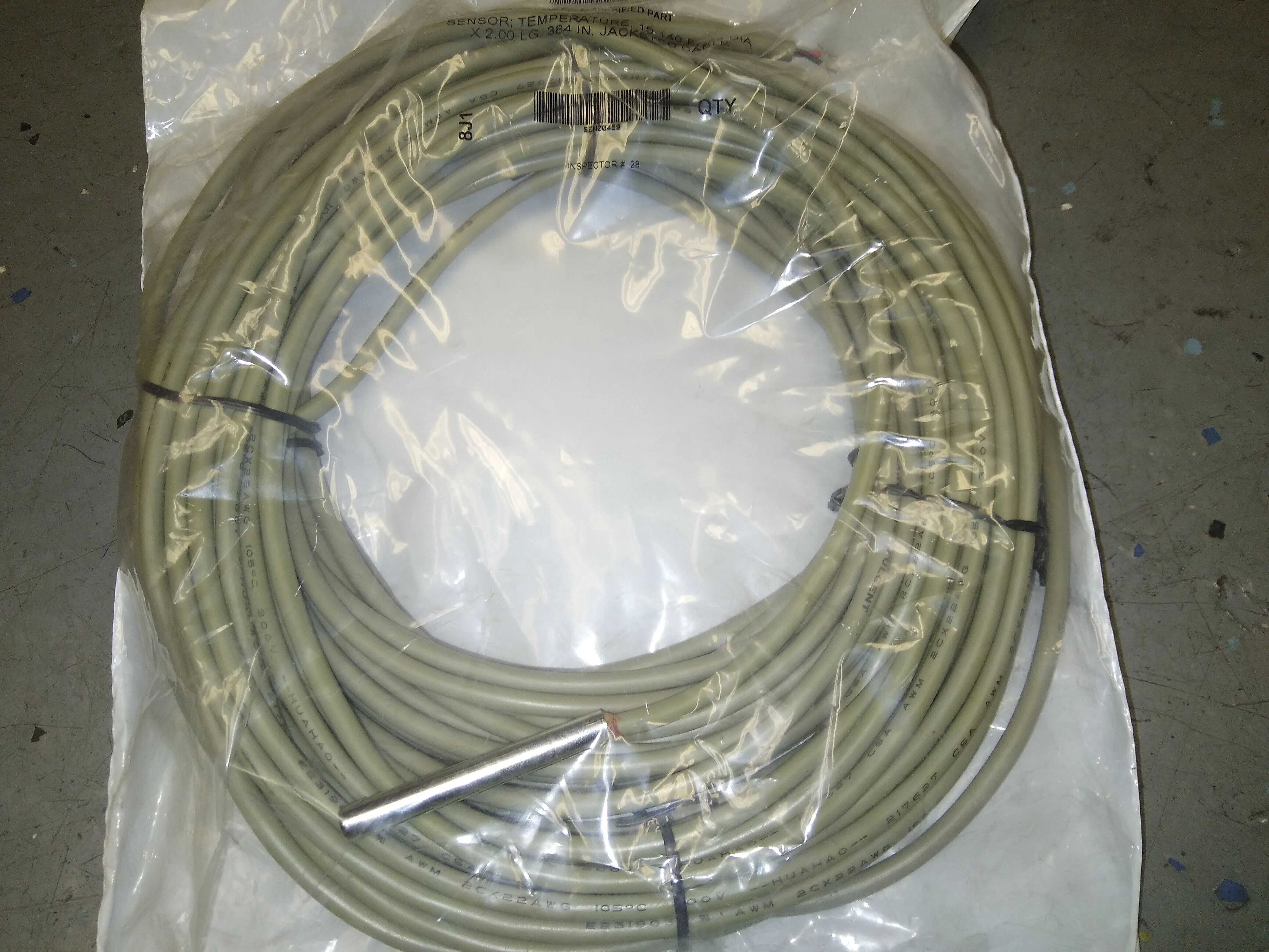 TRANE SEN00459 THERMISTOR WIRE ASSEMBLY 32' LENGTH 15-140F 209932