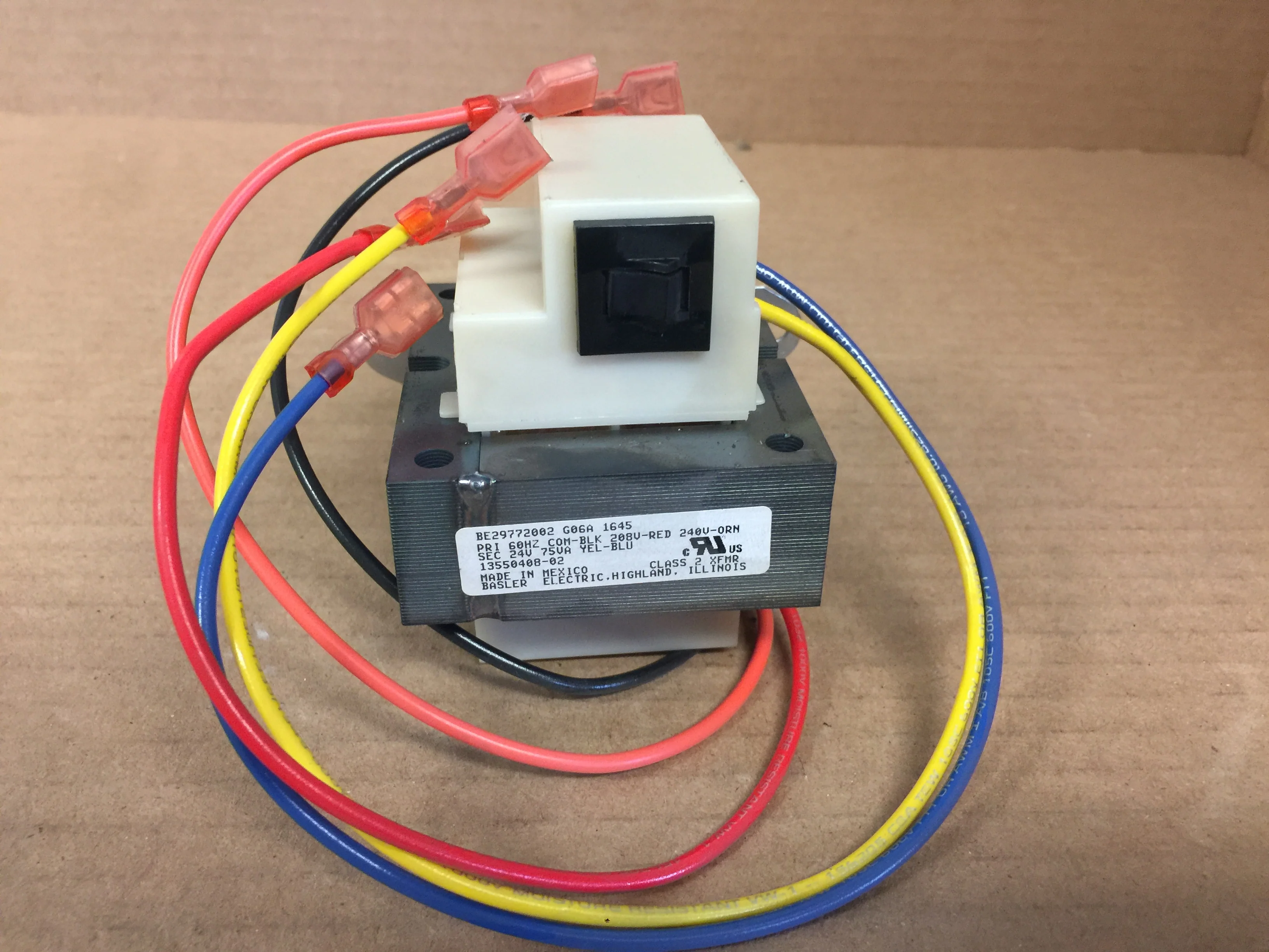 Transformer; Class 2, 75VA, 208/240V Pri, 24V Sec - Image 6