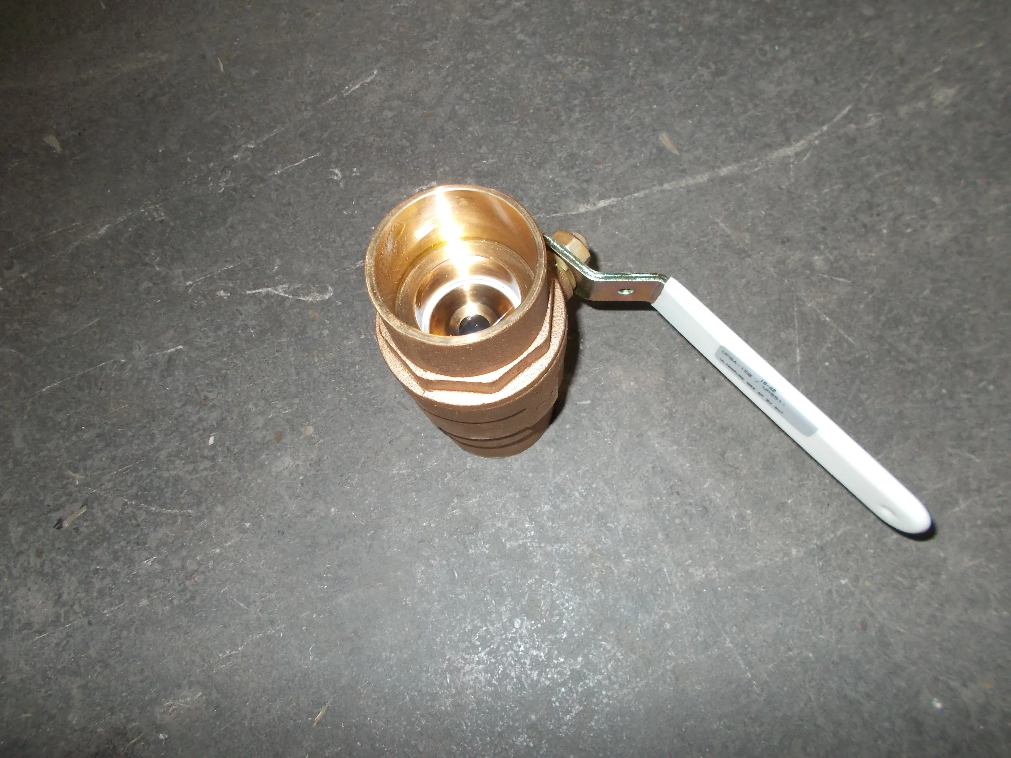 Ultra Pure 2" Sweat Brass Ball Valve - Image 2