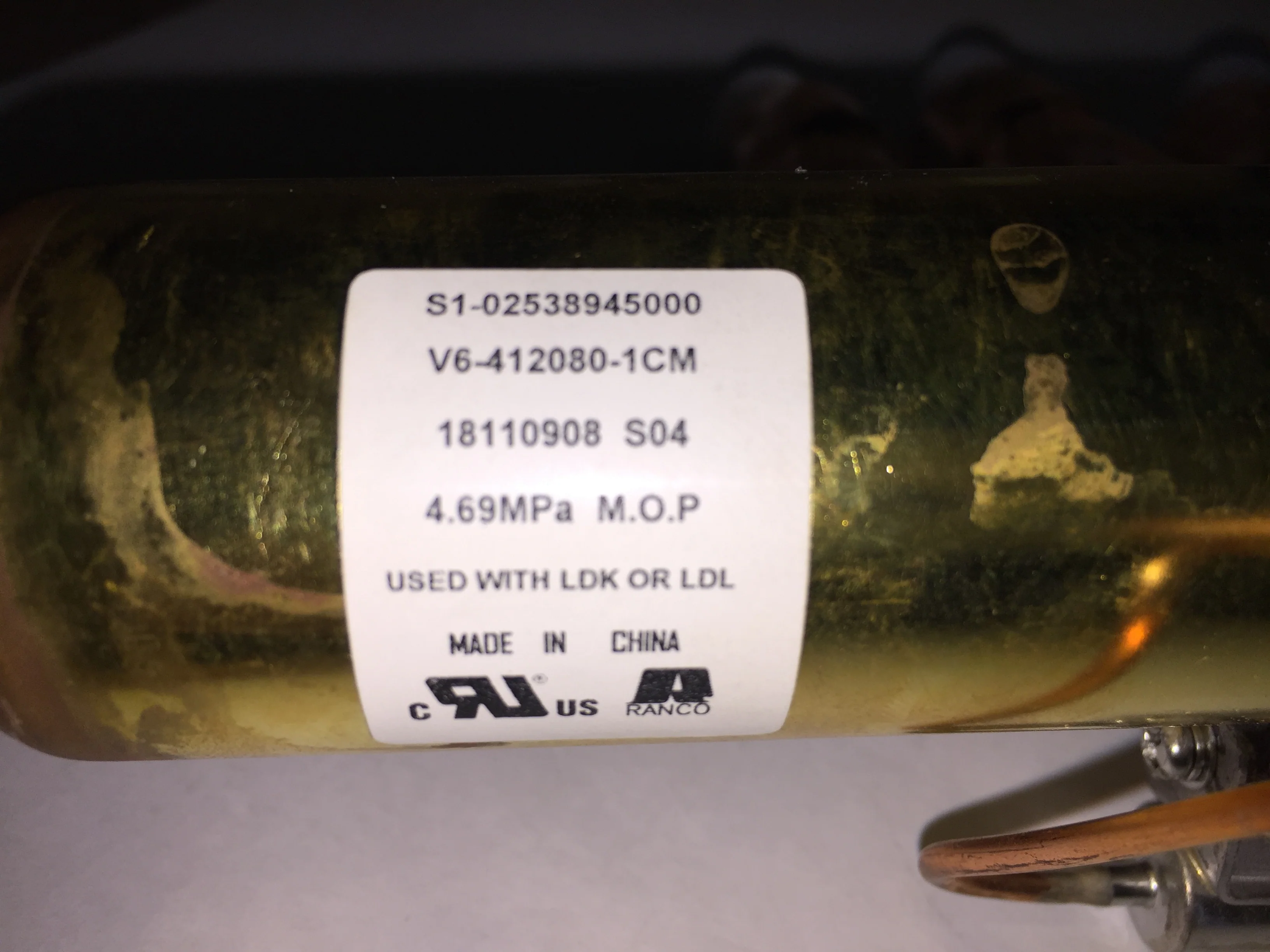 V6 Style 3/4" X 1/2" 4-Way Heat Pump Reversing Valve - Image 3