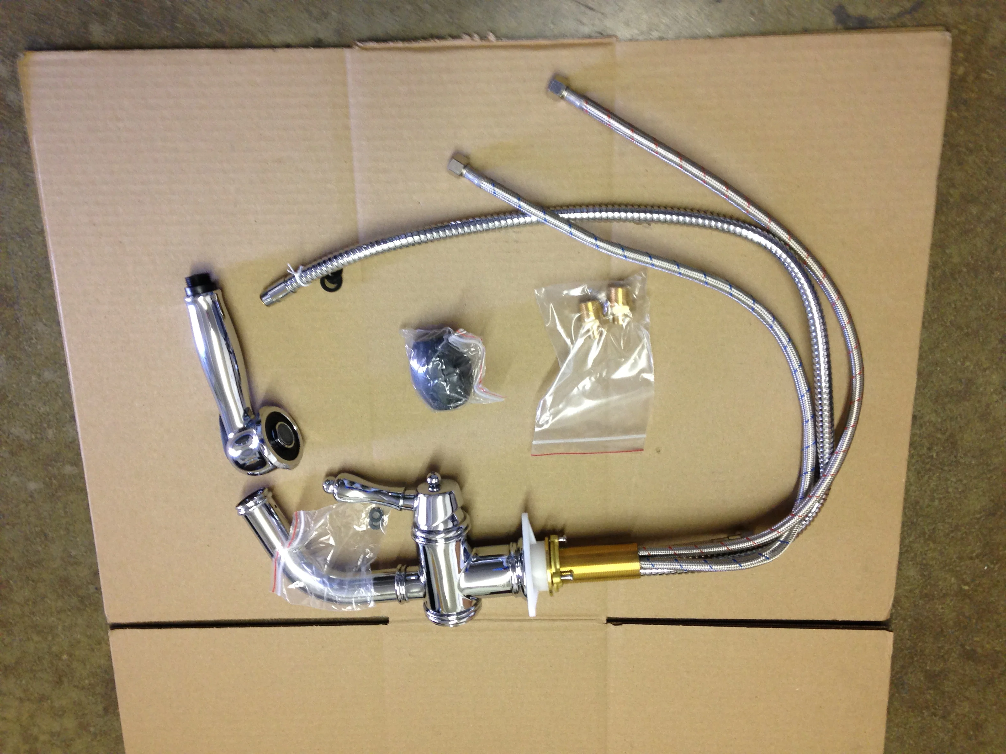 Victorian Single Lever Pull Out Kitchen Faucet - Image 2