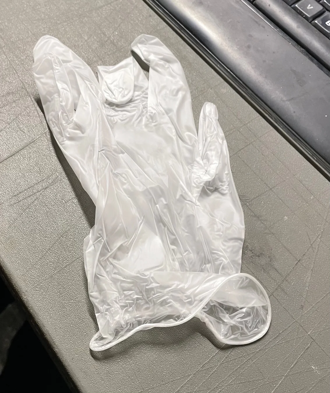 Vinyl Industrial Powder Free Clear Size Large Gloves/100 Per Box,