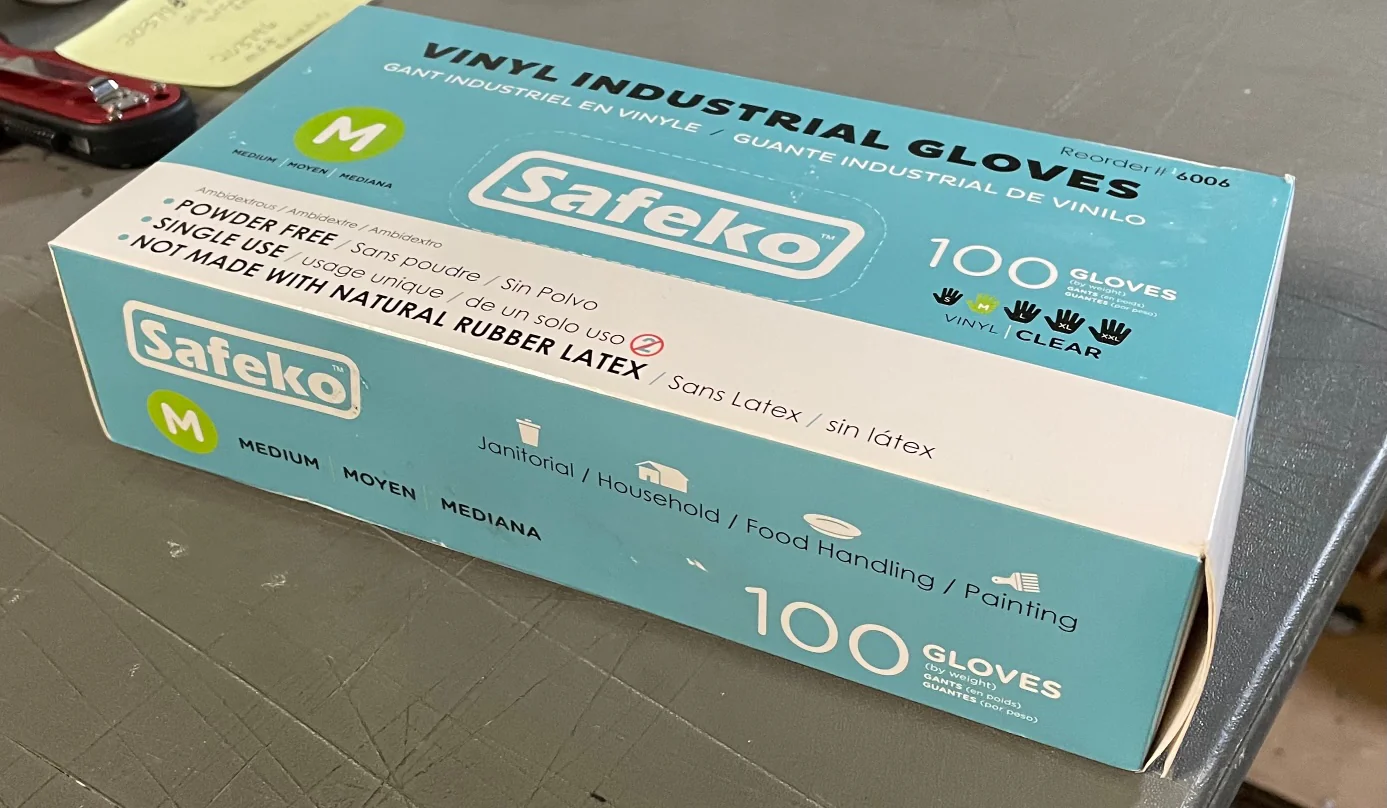 Vinyl Industrial Powder Free Clear Size Medium Gloves/100 Per Box - Image 3