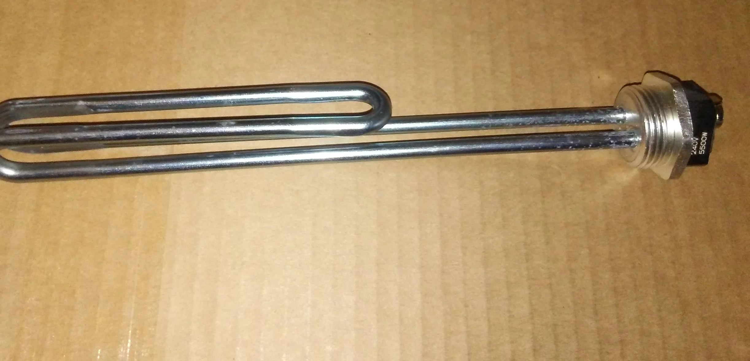 1" 5500W Non-Resistored Water Heater Screw-In Element; HWD, 240V